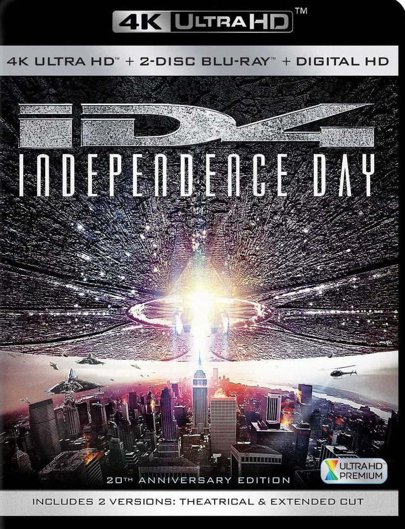 Independence Day [20th Anniversary] [Includes Digital Copy] [4K Ultra HD Blu-ray/Blu-ray]