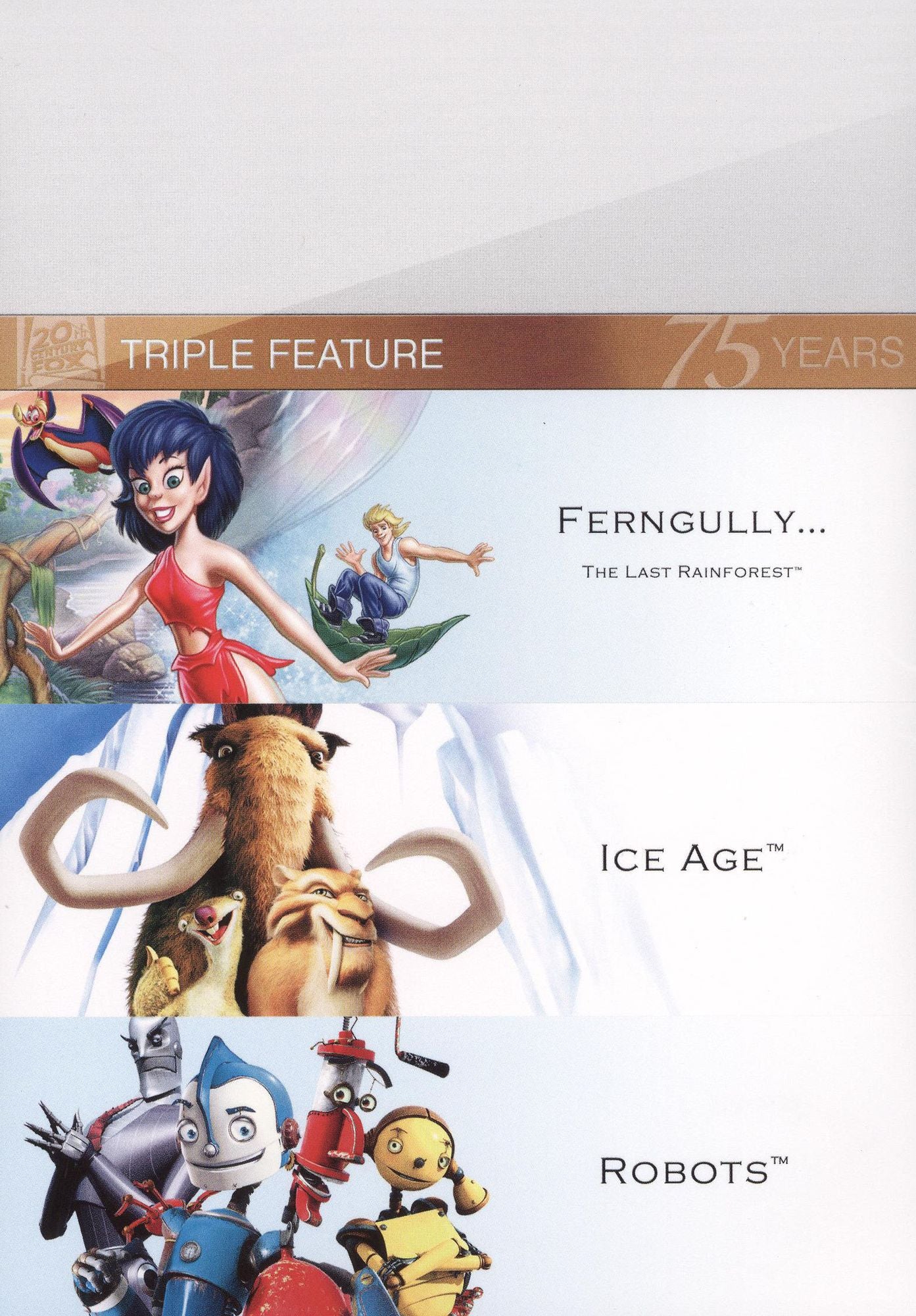 Ice Age/Robots/FernGully: The Last Rainforest [Fox 75th Anniversary] [3 Discs]