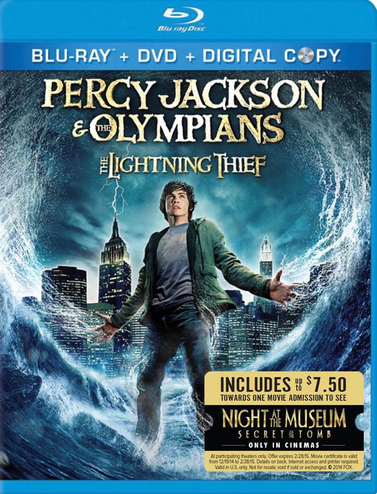 Percy Jackson & the Olympians: The Lightning Thief [2 Discs] [Includes Digital Copy] [Blu-ray/DVD]