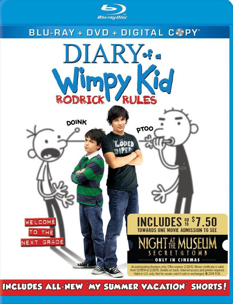 Diary of a Wimpy Kid: Rodrick Rules [3 Discs] [Includes Digital Copy] [Blu-ray/DVD]