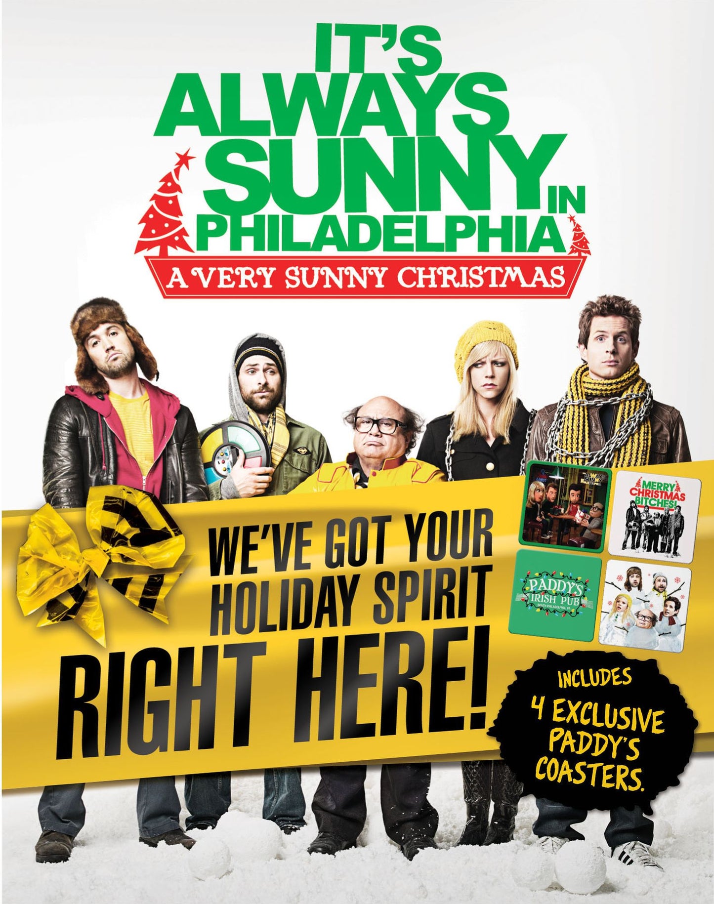 It's Always Sunny in Philadelphia: A Very Sunny Christmas [Blu-ray] [With Set of 4 Coasters]