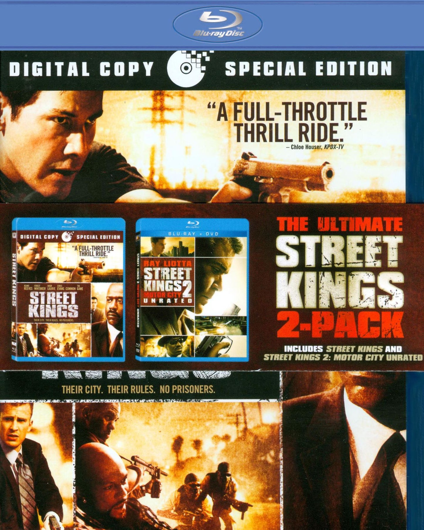 Street Kings/Street Kings 2: Motor City [Unrated] [2 Discs] [Blu-ray]
