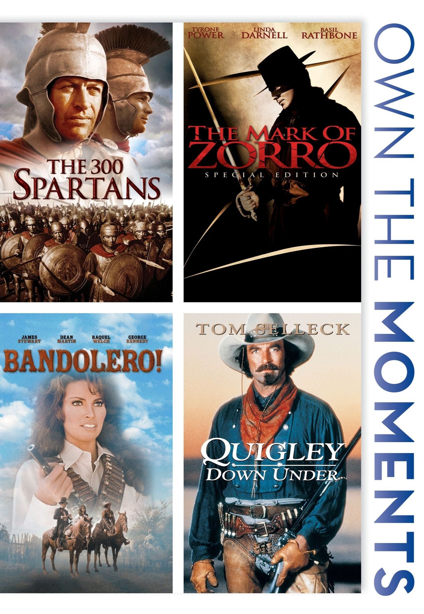 The 300 Spartans/The Mark of Zorro/Bandolero!/Quigley Down Under