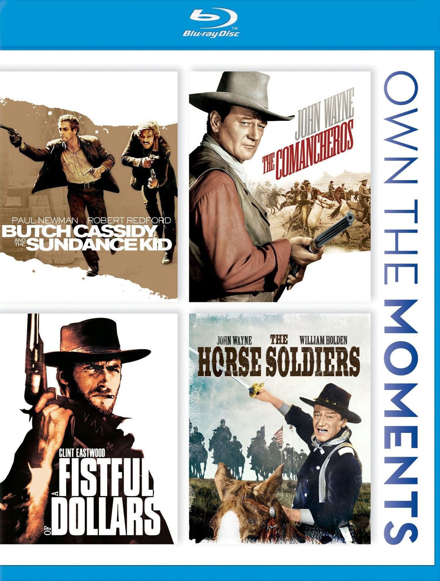 Butch Cassidy and the Sundance Kid/The Comancheros/A Fistful of Dollars/Horse Soldiers [Blu-ray]