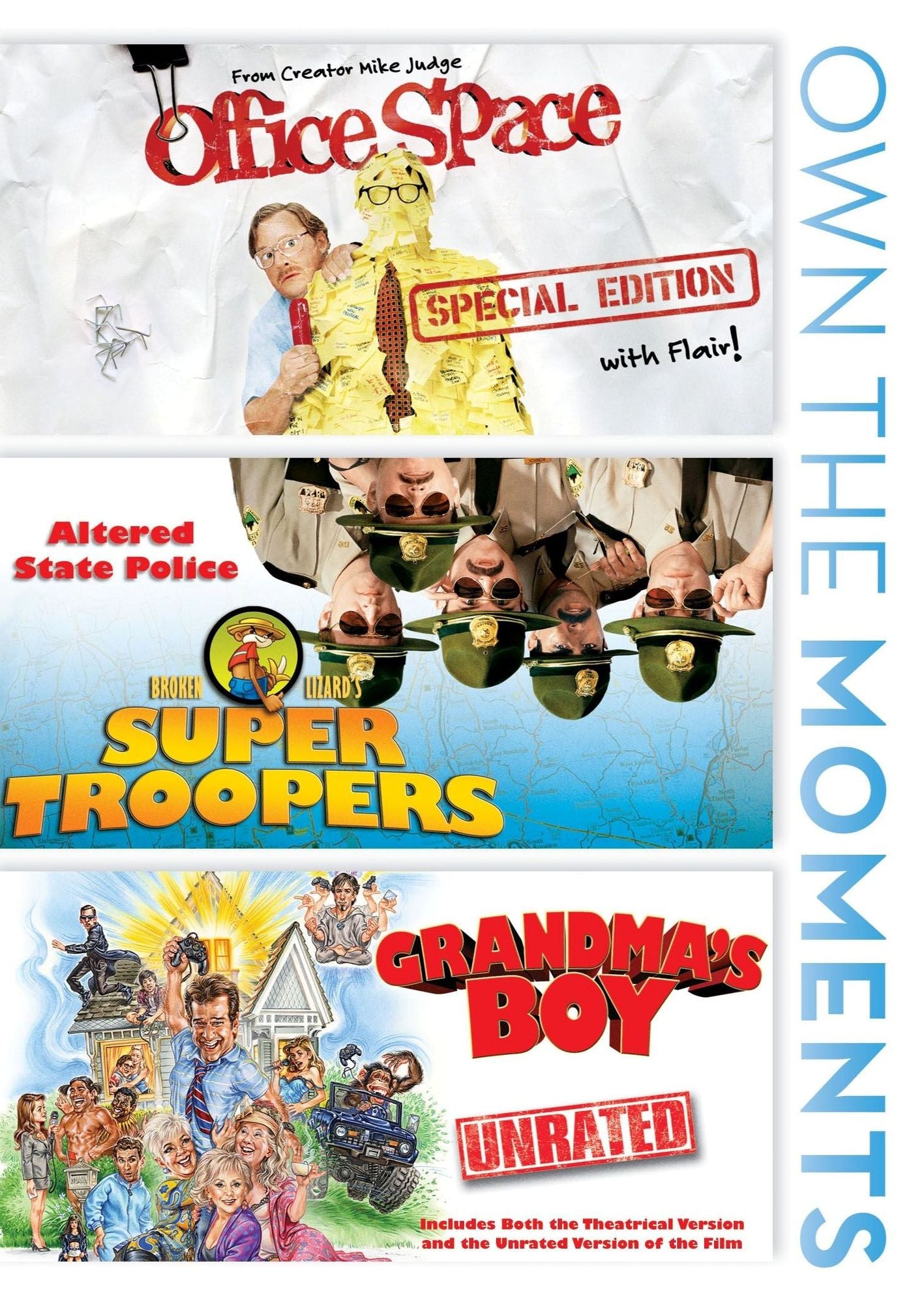 Office Space/Super Troopers/Grandma's Boy