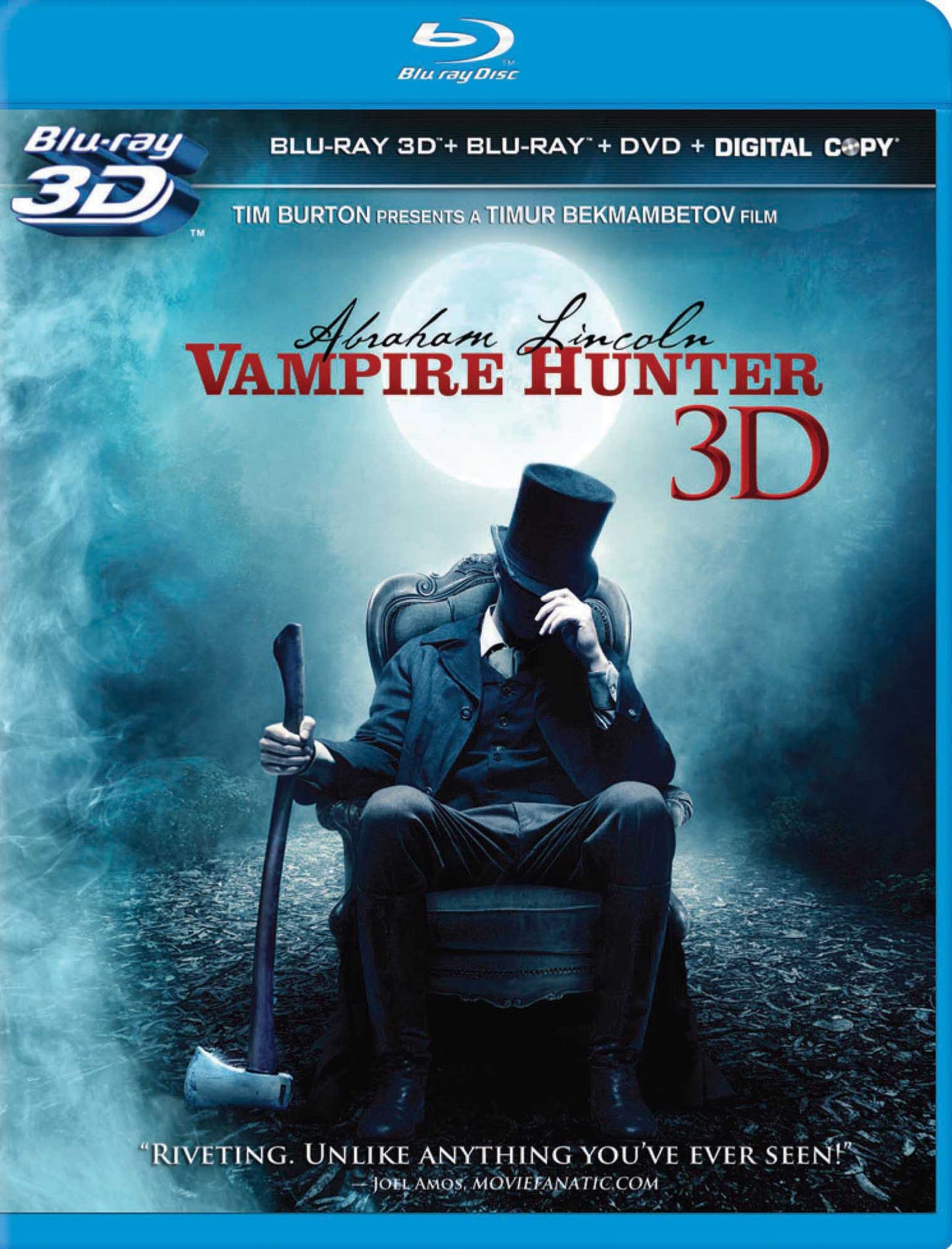 Abraham Lincoln: Vampire Hunter [3 Discs] [Includes Digital Copy] [3D] [Blu-ray/DVD]