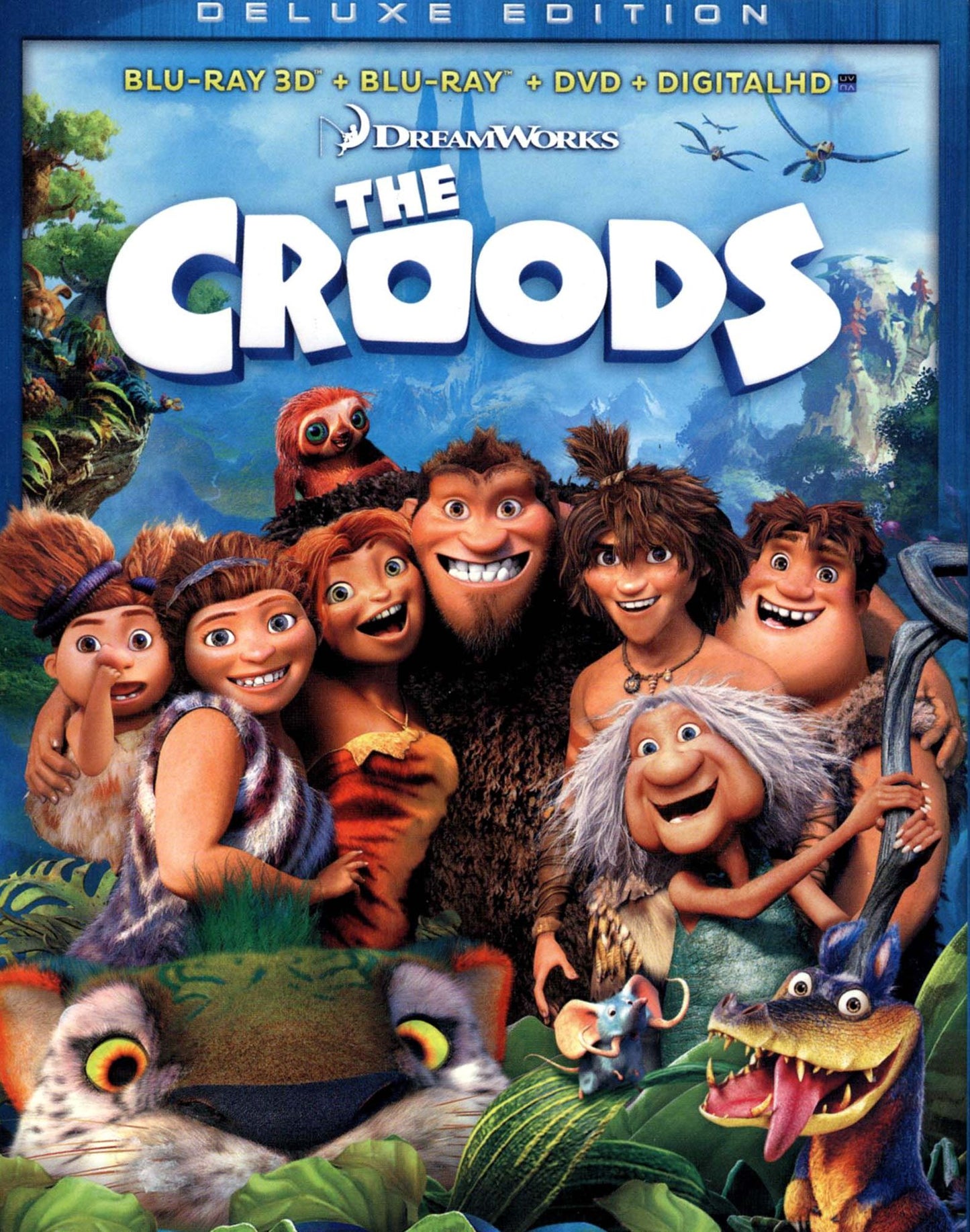 The Croods [Deluxe Edition] [3 Discs] [Includes Digital Copy] [3D] [Blu-ray/DVD]