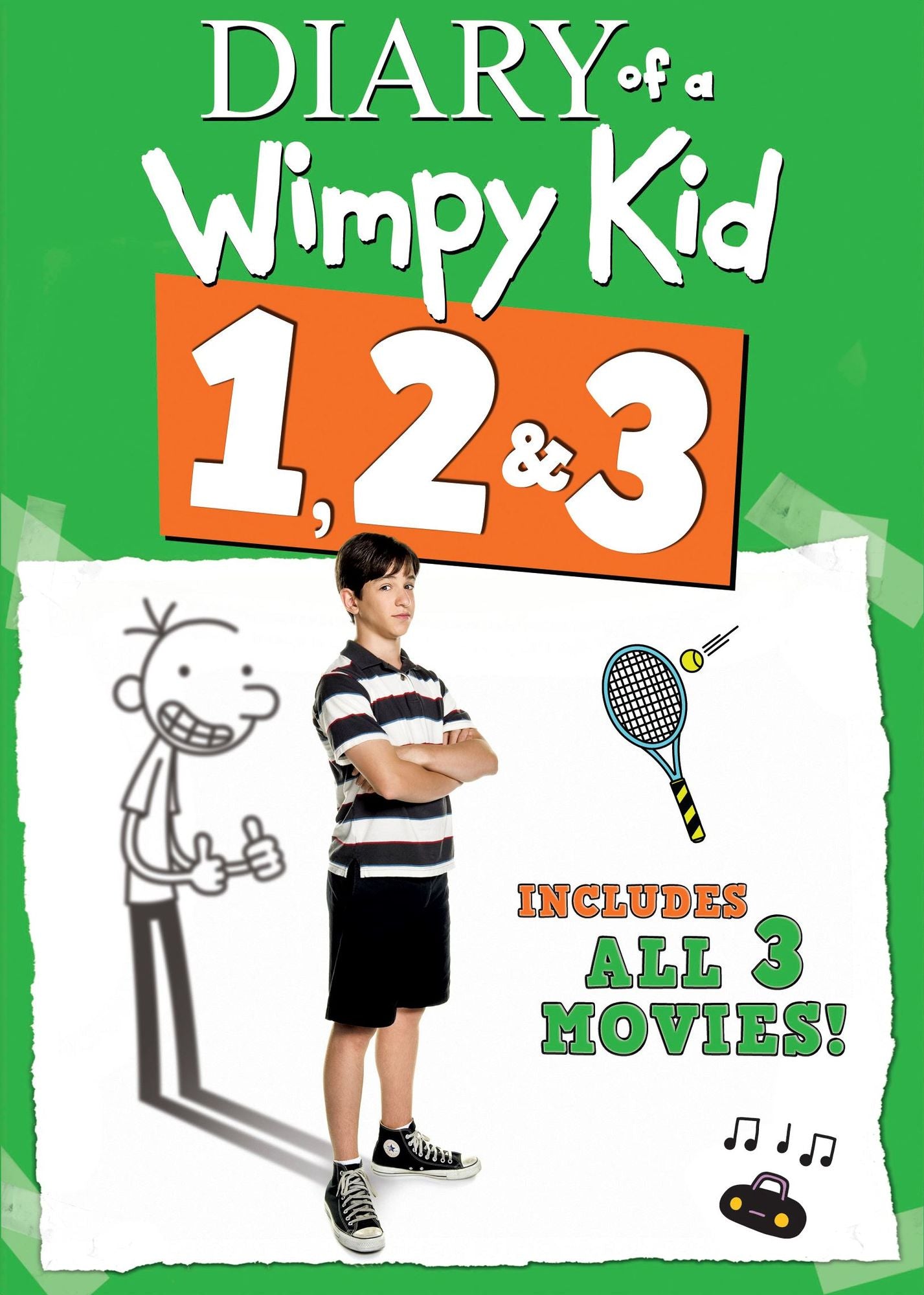 Diary Of A Wimpy Kid 1, 2 And 3