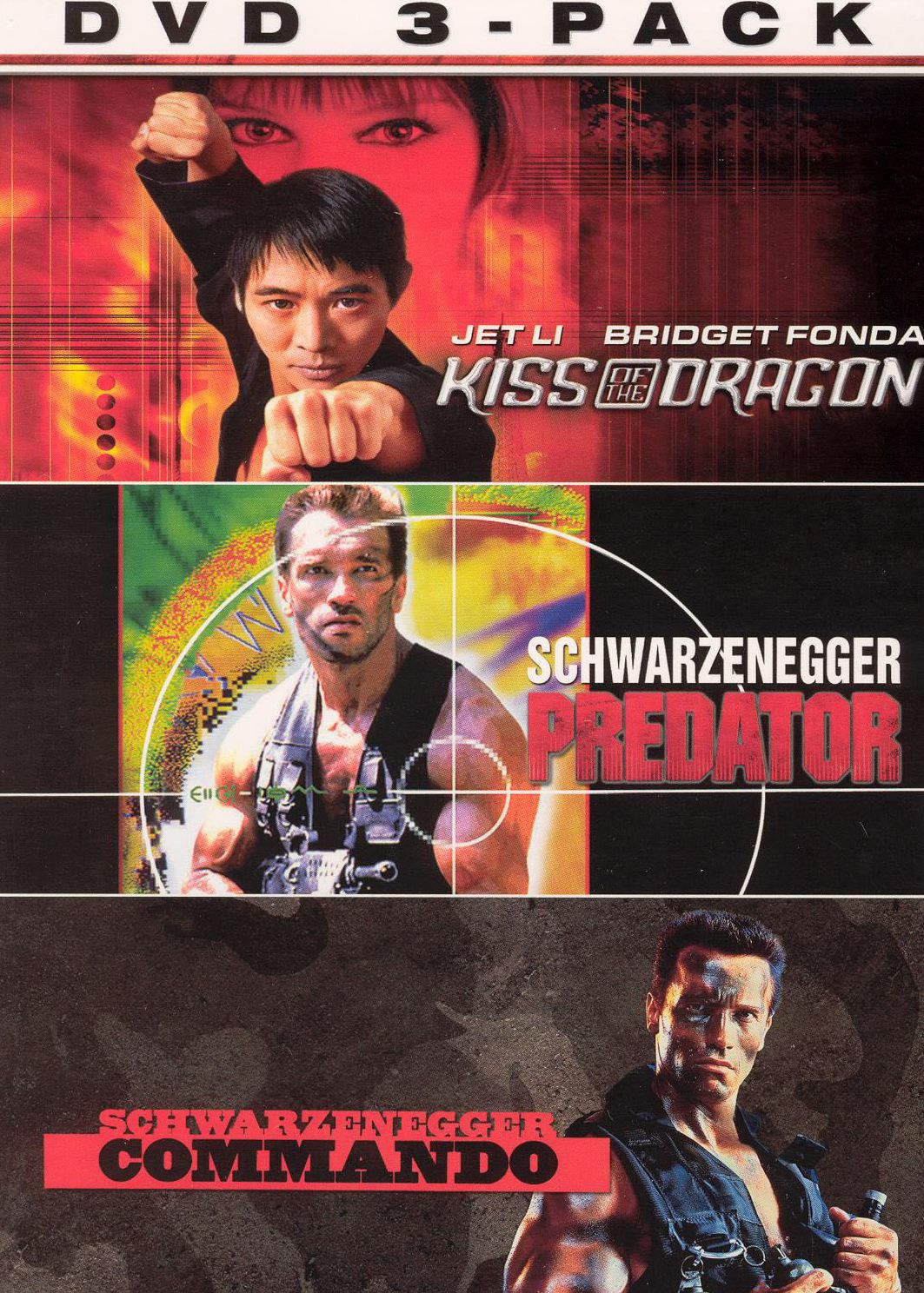 Attack Pack: Kiss of the Dragon/Predator/Commando [3 Discs]