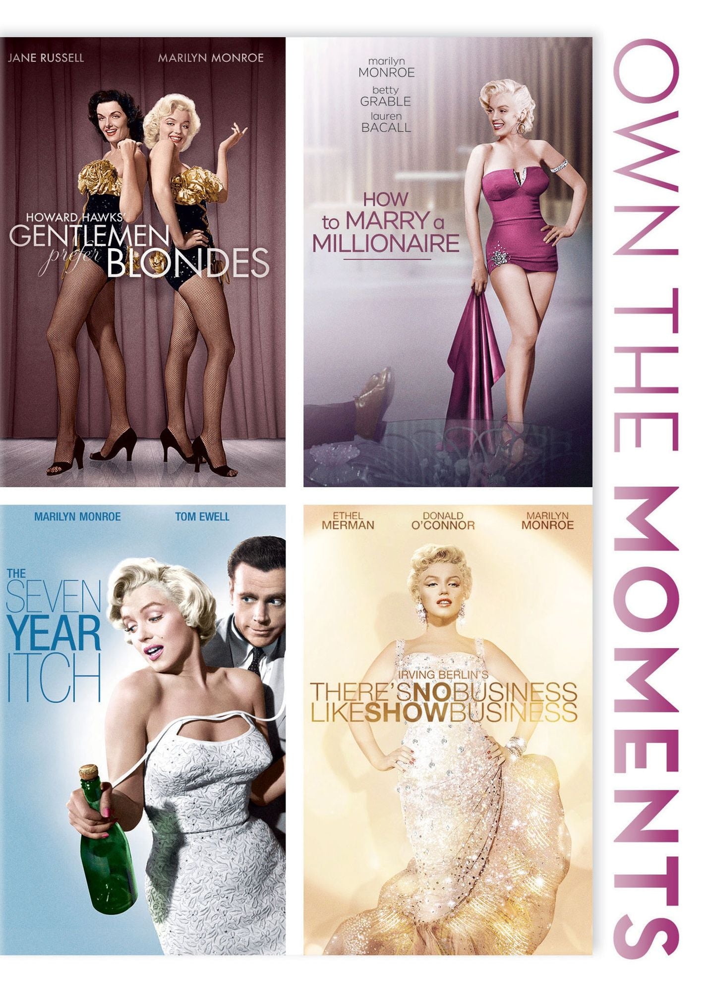 Gentlemen Prefer Blondes/how To Marry A Millionaire/the Seven Year Itch/there's No Business Like