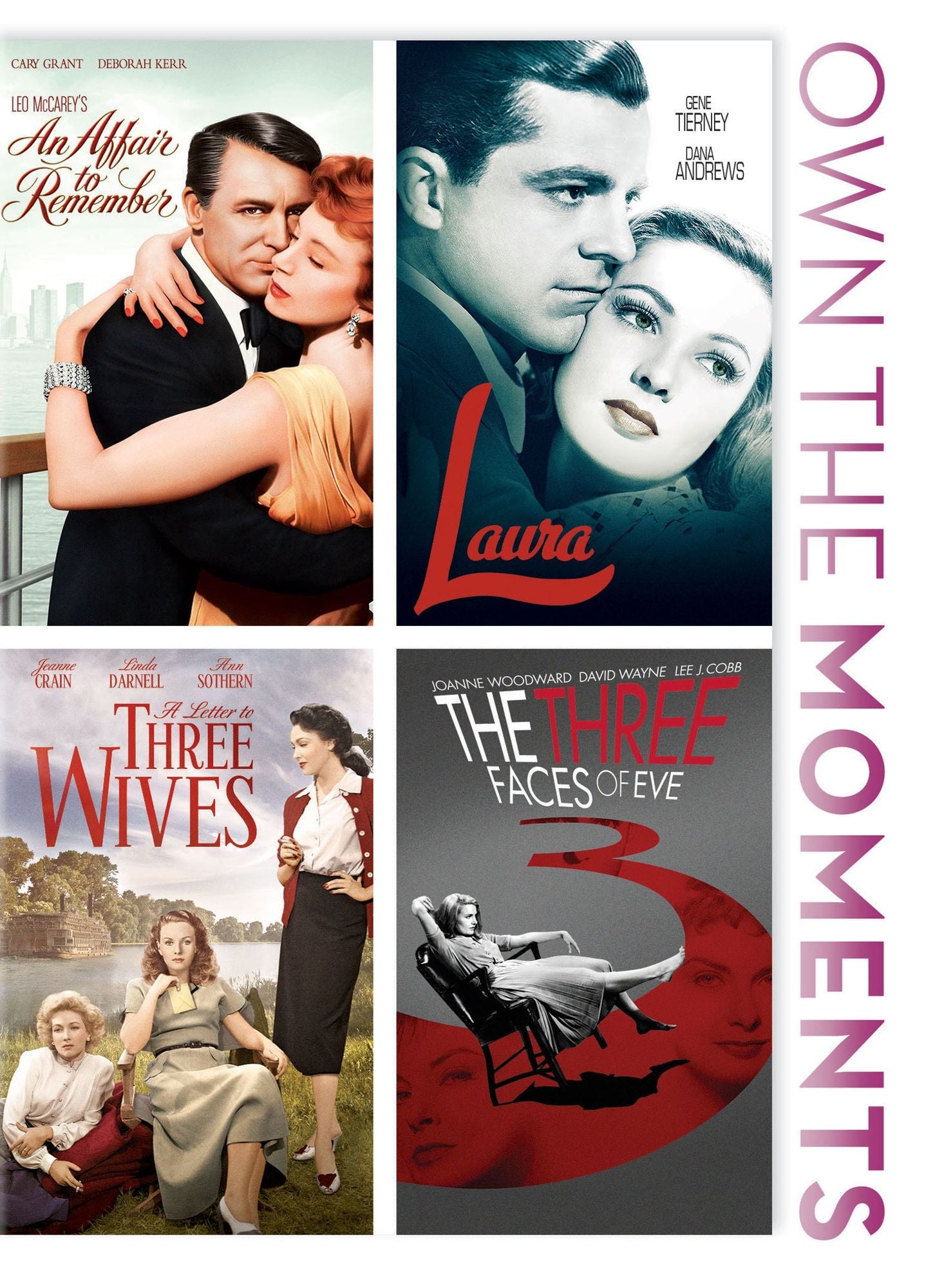 An Affair To Remember/laura/a Letter To Three Wives/the Three Faces Of Eve