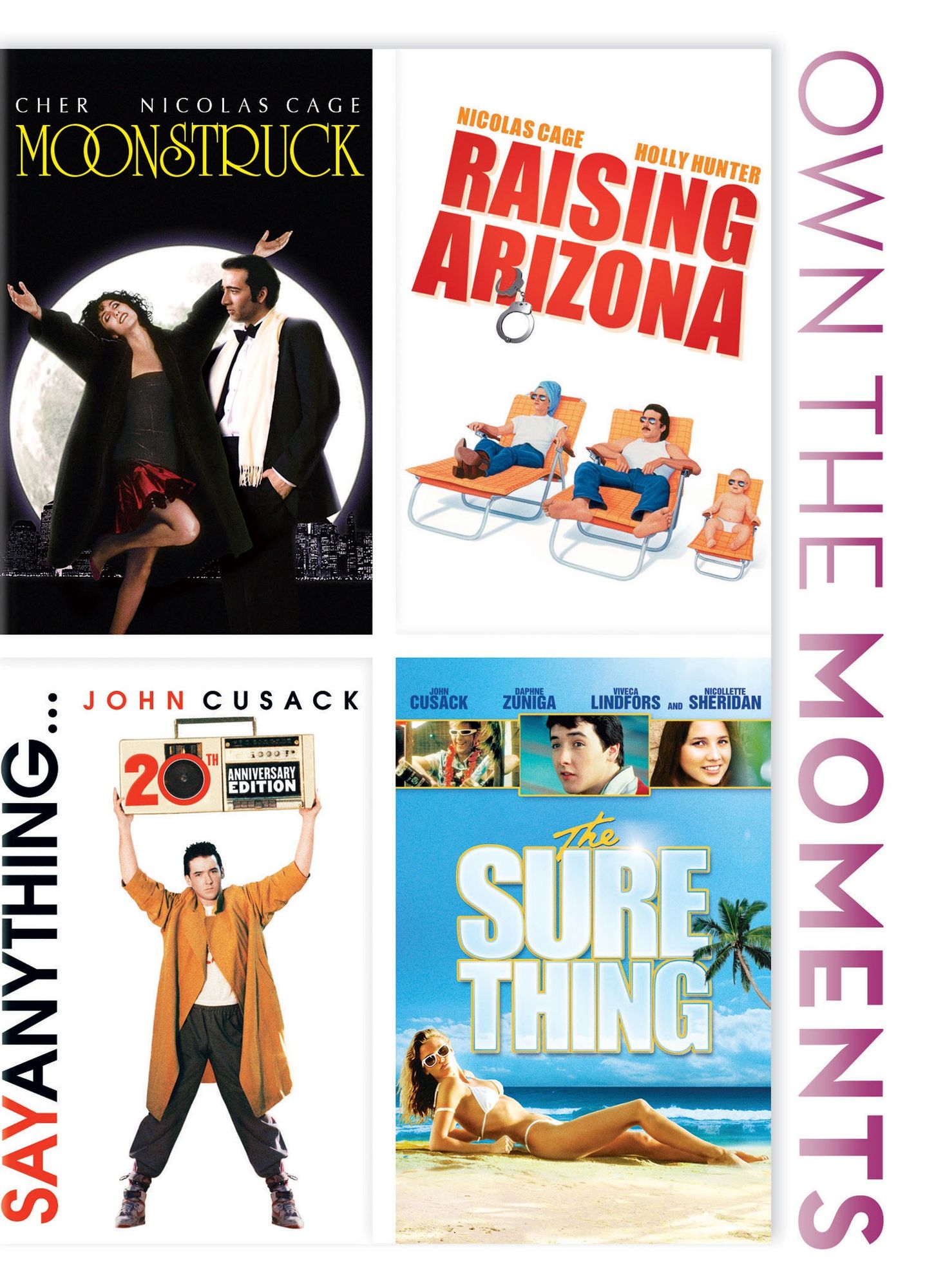 Moonstruck/raising Arizona/say Anything/the Sure Thing