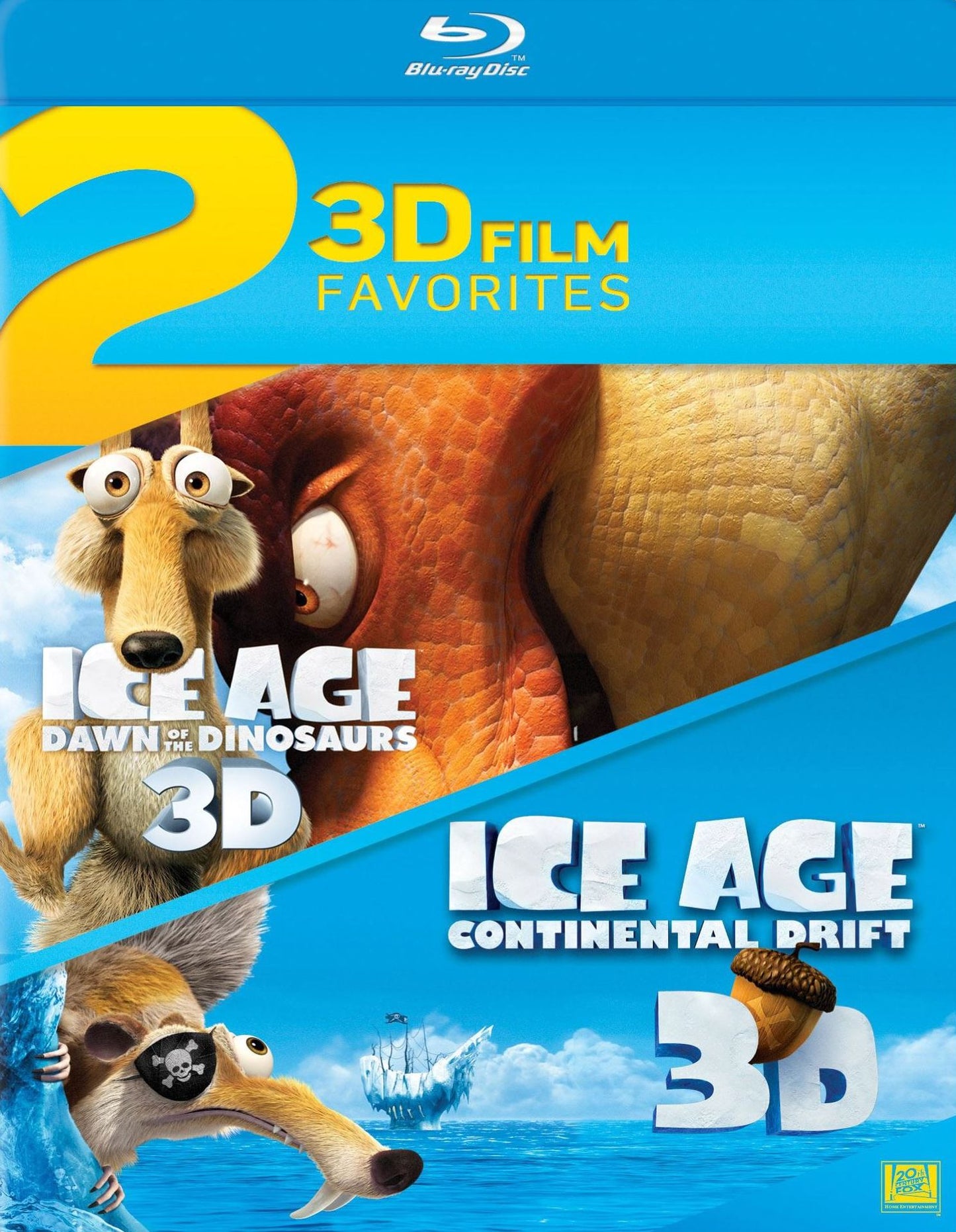 ICE AGE 3 & 4 DOUBLE FEAT. (3-D