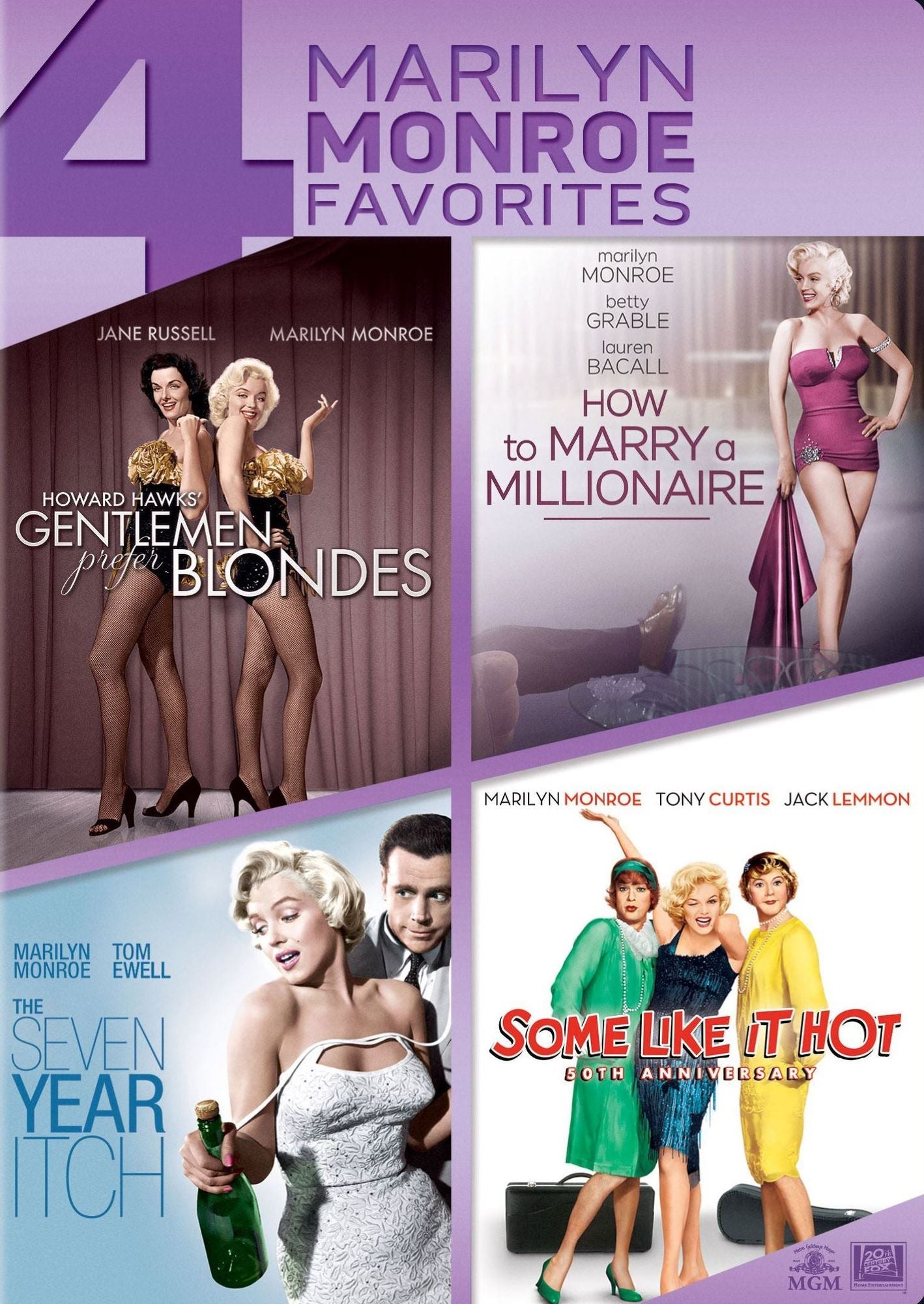 Gentlemen Prefer Blondes/How to Marry a Millionaire/The Seven Year Itch/Some Like It Hot [4 Discs]