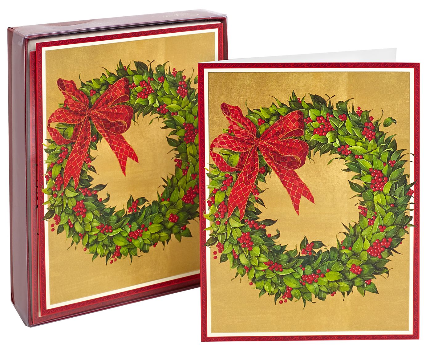 Wreath Christmas Boxed Card