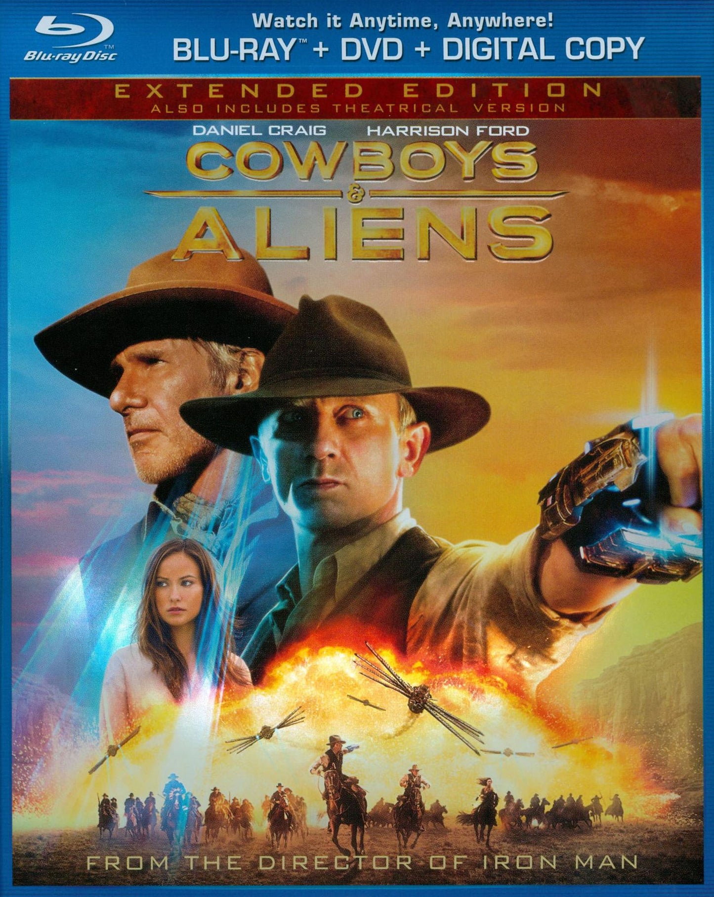 Cowboys & Aliens [Extended Edition] [Rated/Unrated] [2 Discs] [Includes Digital Copy] [Blu-ray/DVD]