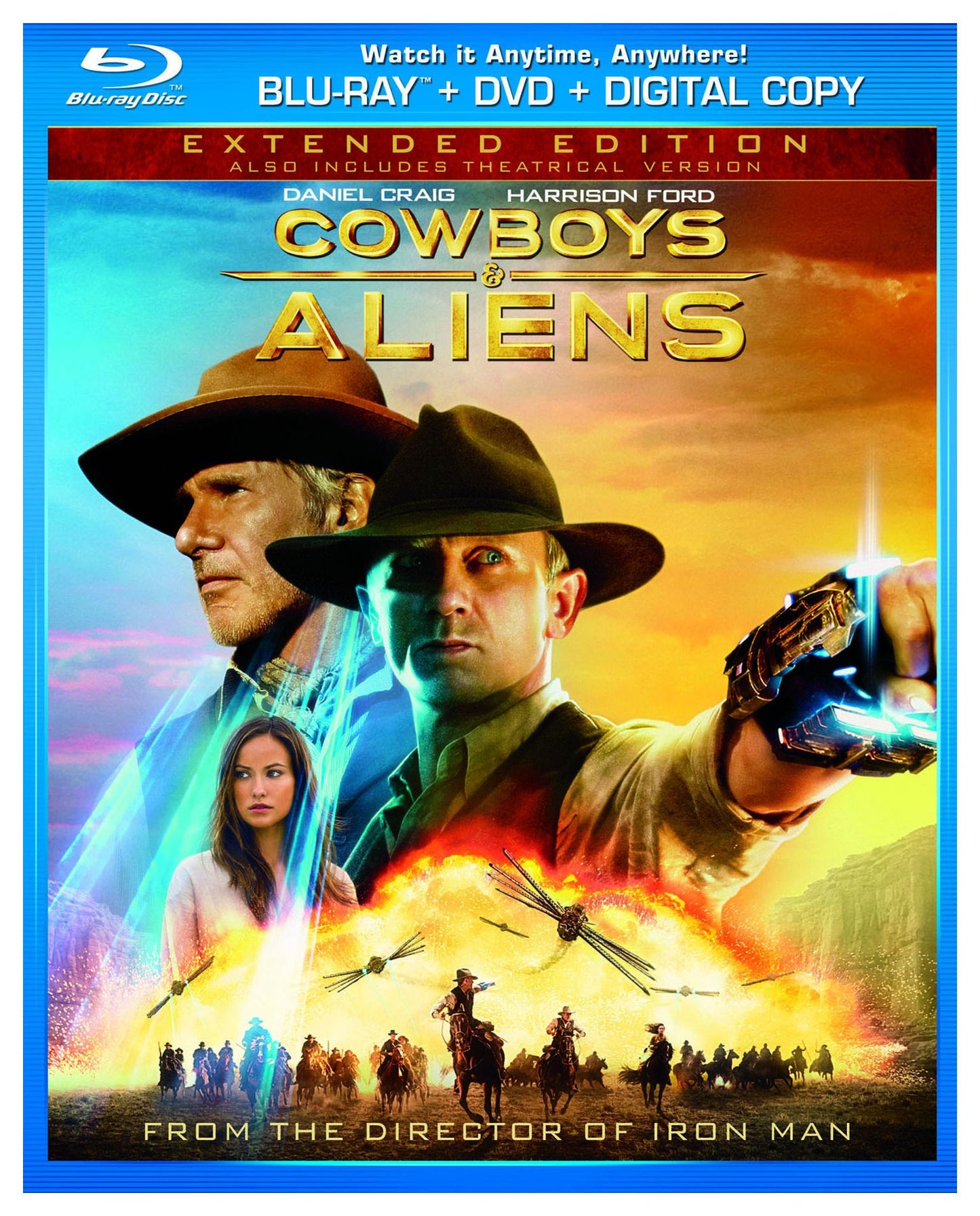 Cowboys & Aliens [Extended Edition] [Rated/Unrated] [2 Discs] [Includes Digital Copy] [Blu-ray/DVD]
