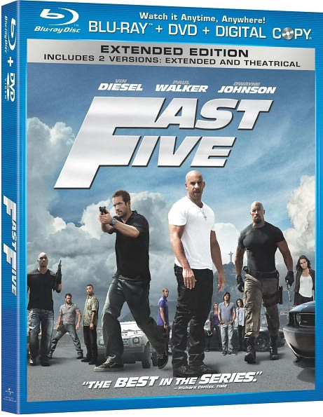 Fast Five [Rated/Unrated] [2 Discs] [Includes Digital Copy] [Blu-ray/DVD]