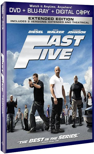 Fast Five [Rated/Unrated] [2 Discs] [Includes Digital Copy] [DVD/Blu-ray]