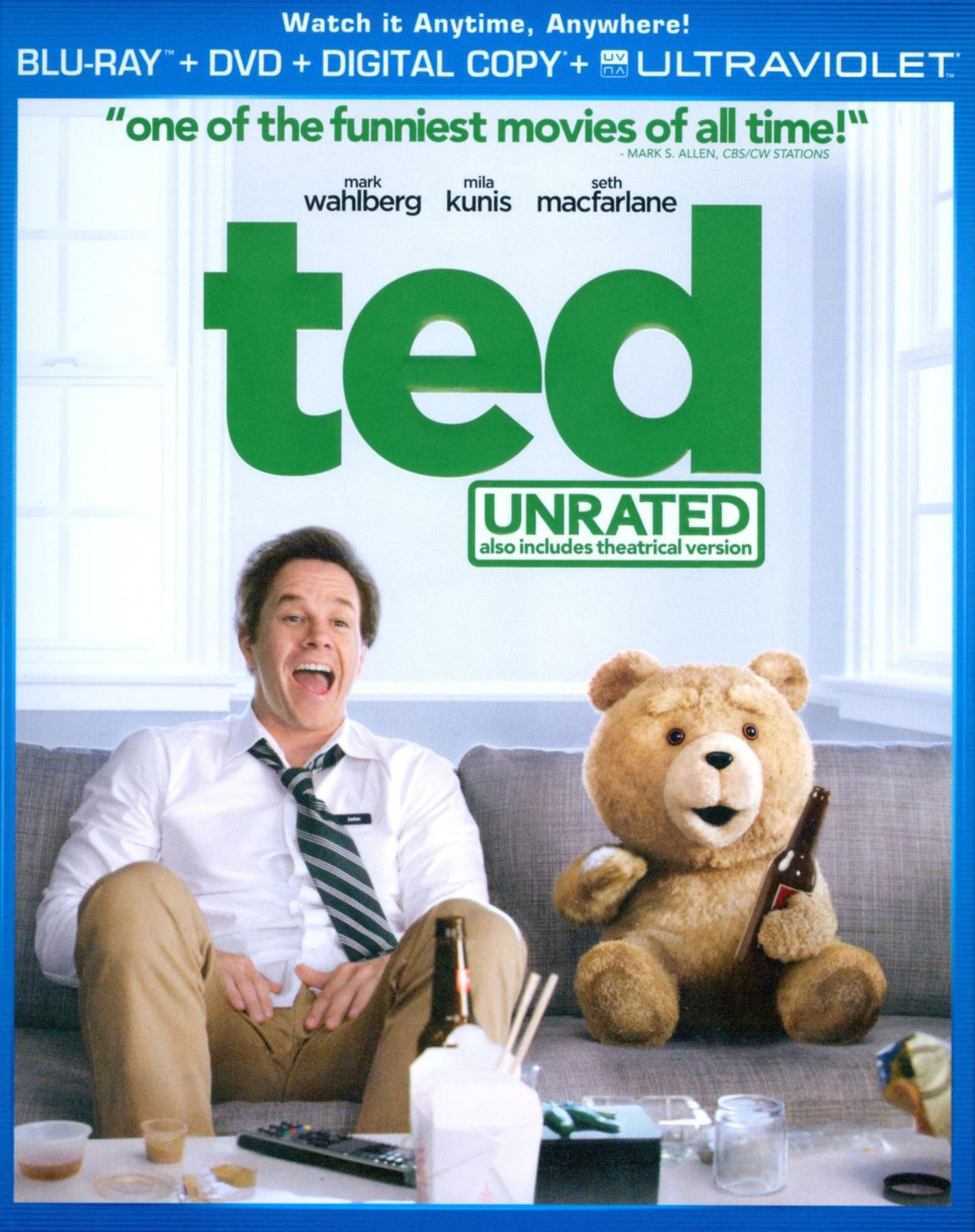 Ted [Unrated] [Includes Digital Copy] [UltraViolet] [2 Discs] [Blu-ray]