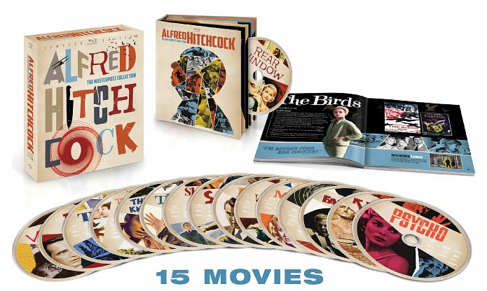Alfred Hitchcock: The Masterpiece Collection [Limited Edition] [15 Discs] [Blu-ray]
