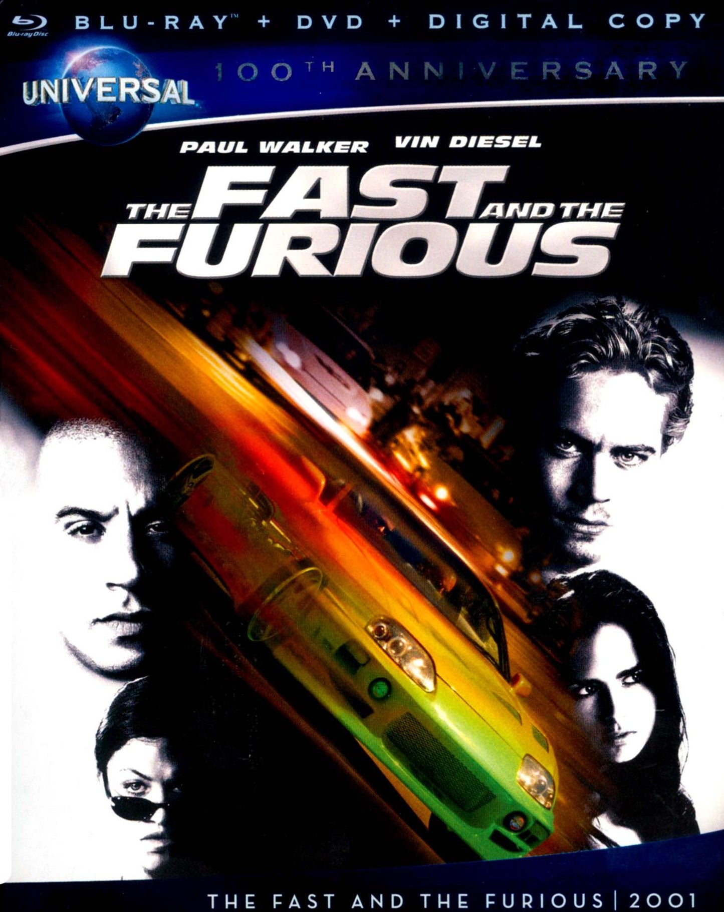 The Fast and the Furious [Universal 100th Anniversary] [2 Discs] [Includes Digital Copy] [Blu-ray/DVD]