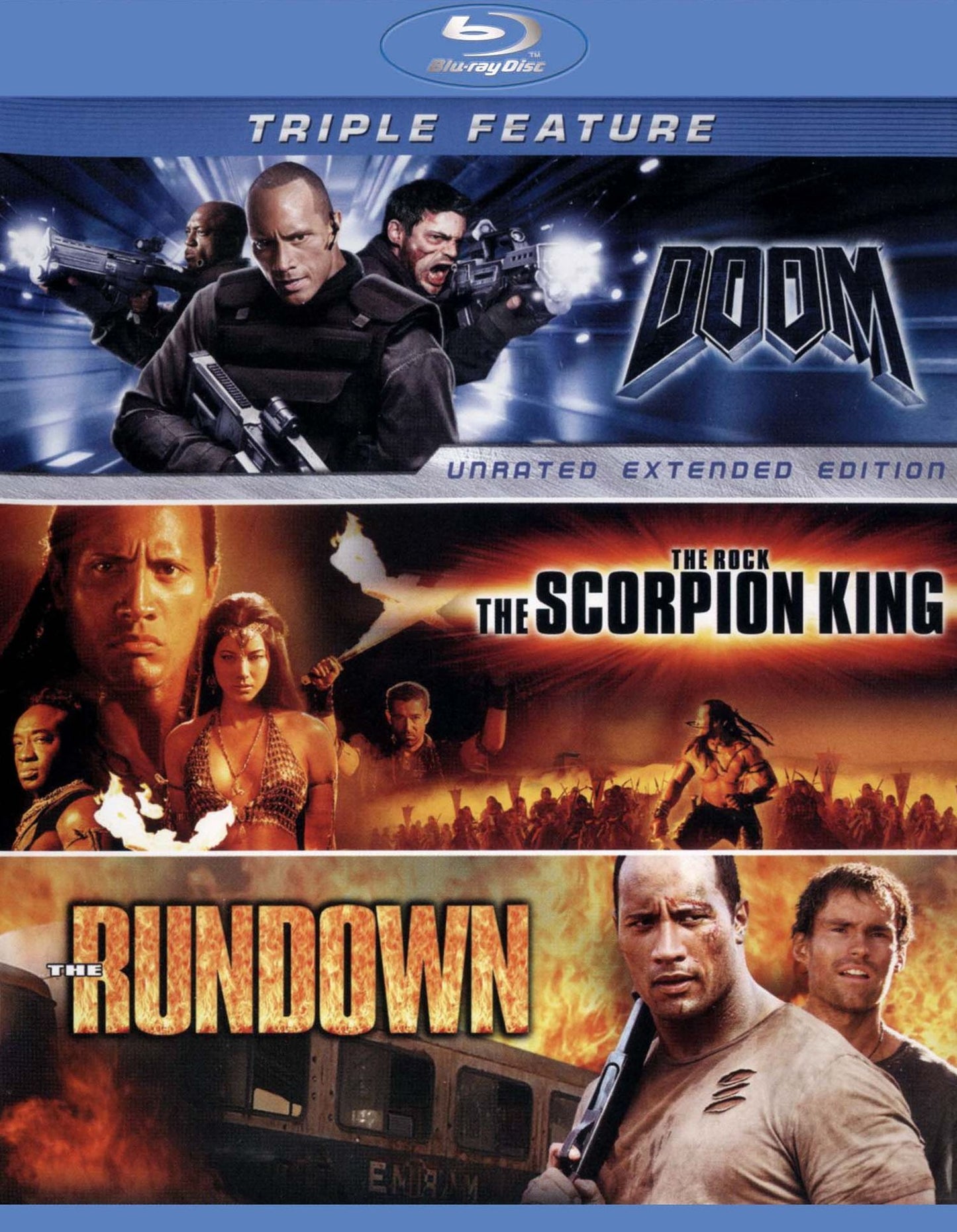 Doom/The Scorpion King/The Rundown [3 Discs] [Blu-ray]