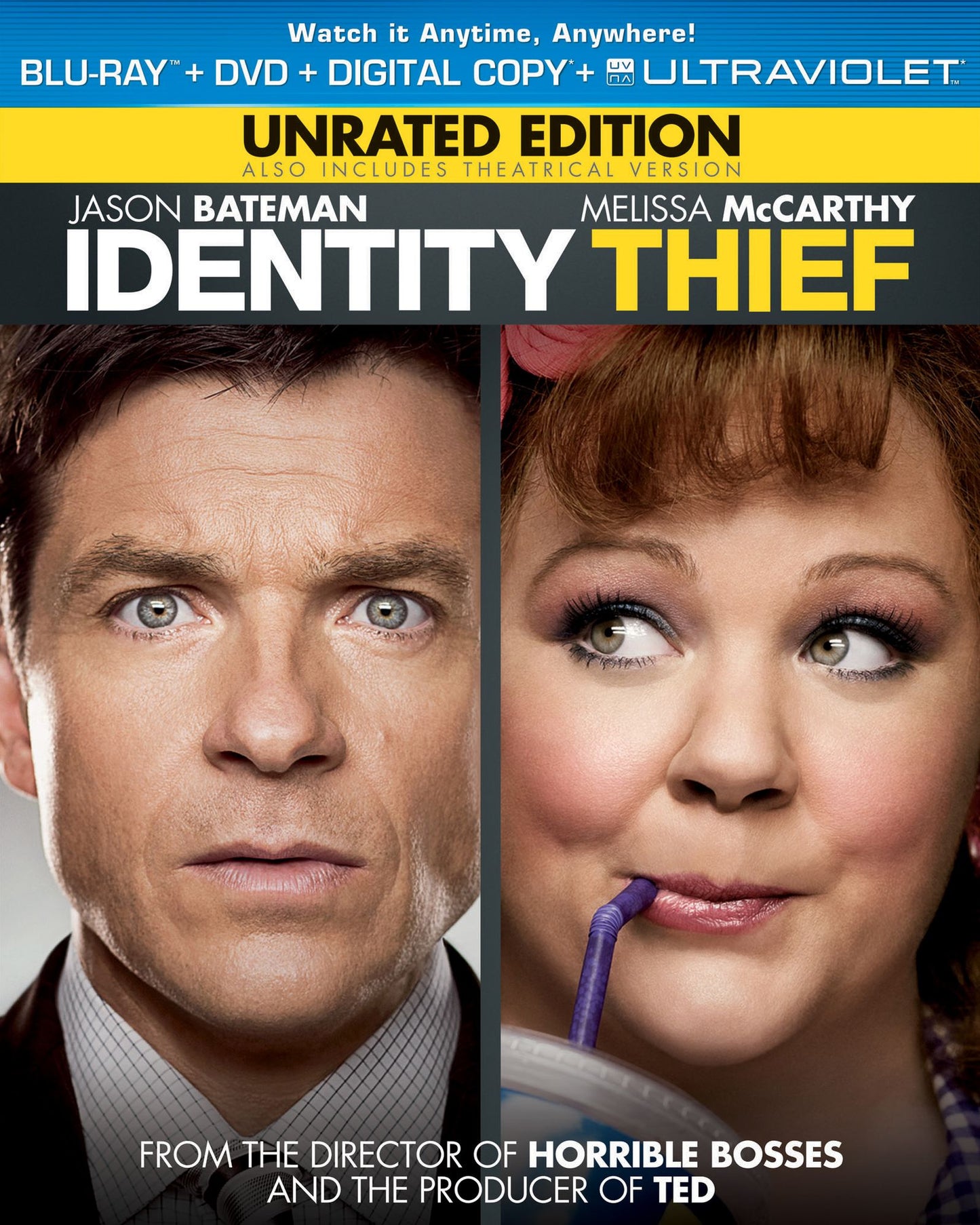 Identity Thief [Rated/Unrated] [2 Discs] [Includes Digital Copy] [UltraViolet] [Blu-ray/DVD]
