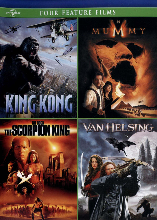 King Kong/The Mummy/The Scorpion King/Van Helsing [4 Discs]