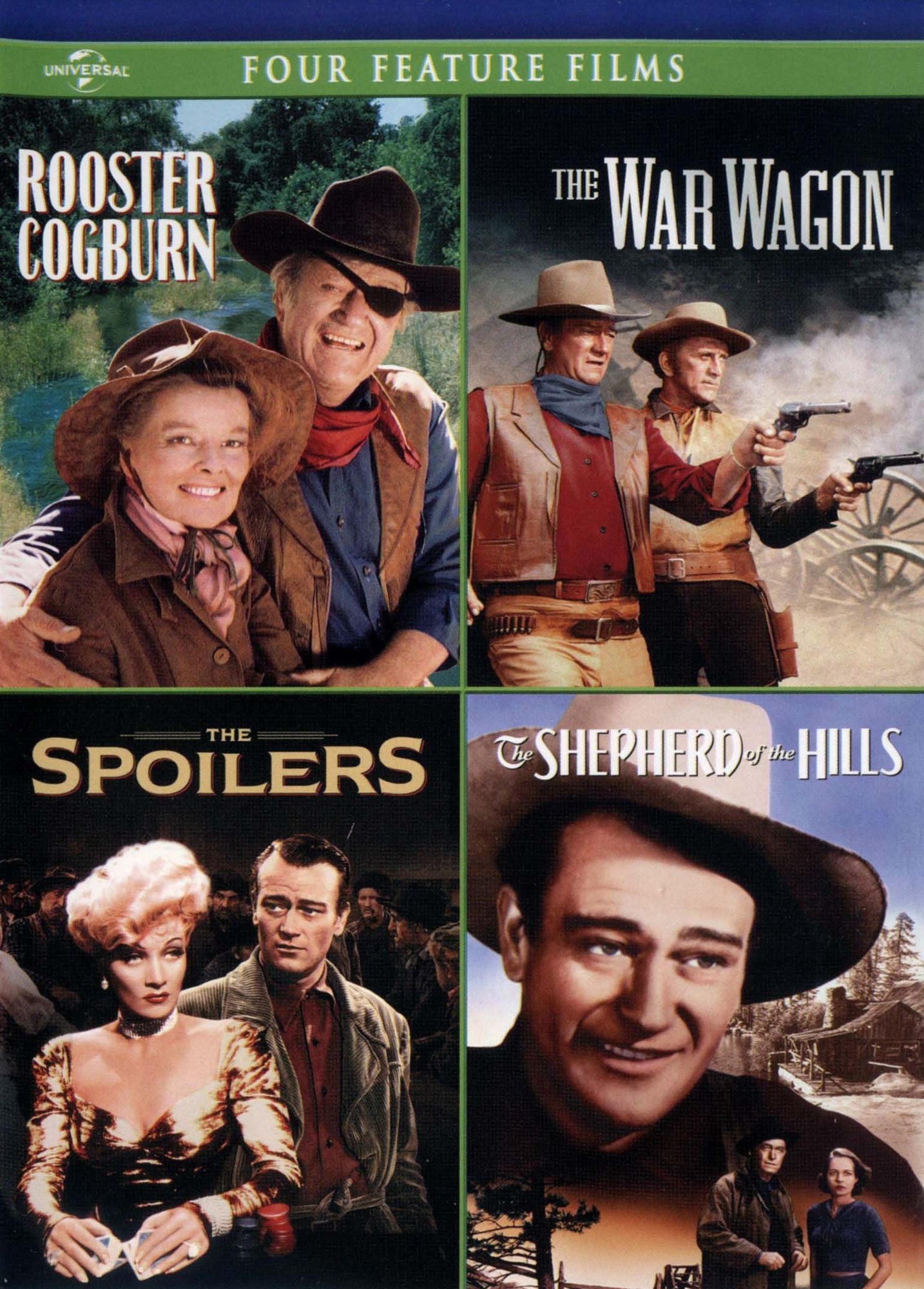 Rooster Cogburn/The War Wagon/The Spoilers/Shepherd of the Hills [2 Discs]
