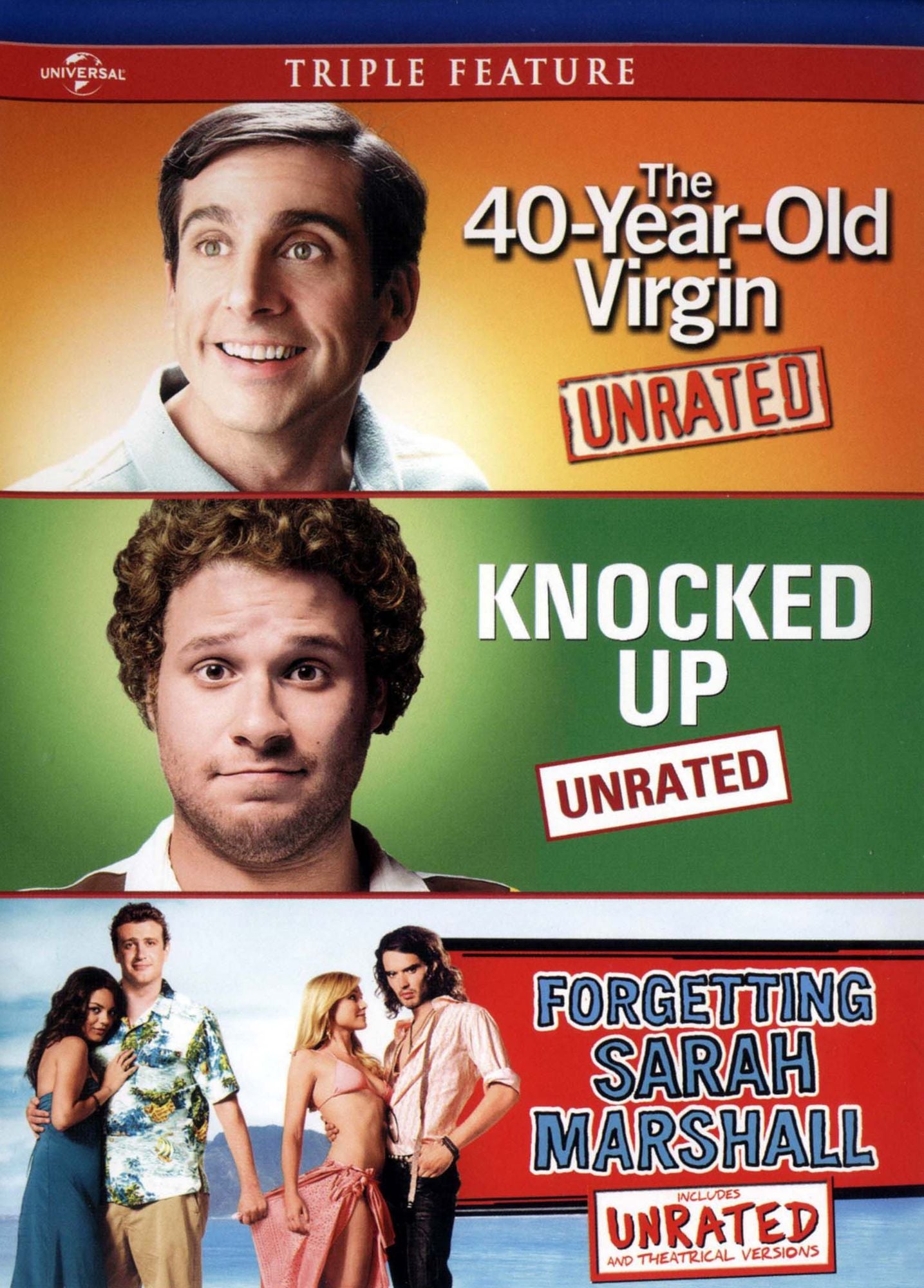 The 40-Year-Old Virgin/Knocked Up/Forgetting Sarah Marshall [3 Discs]