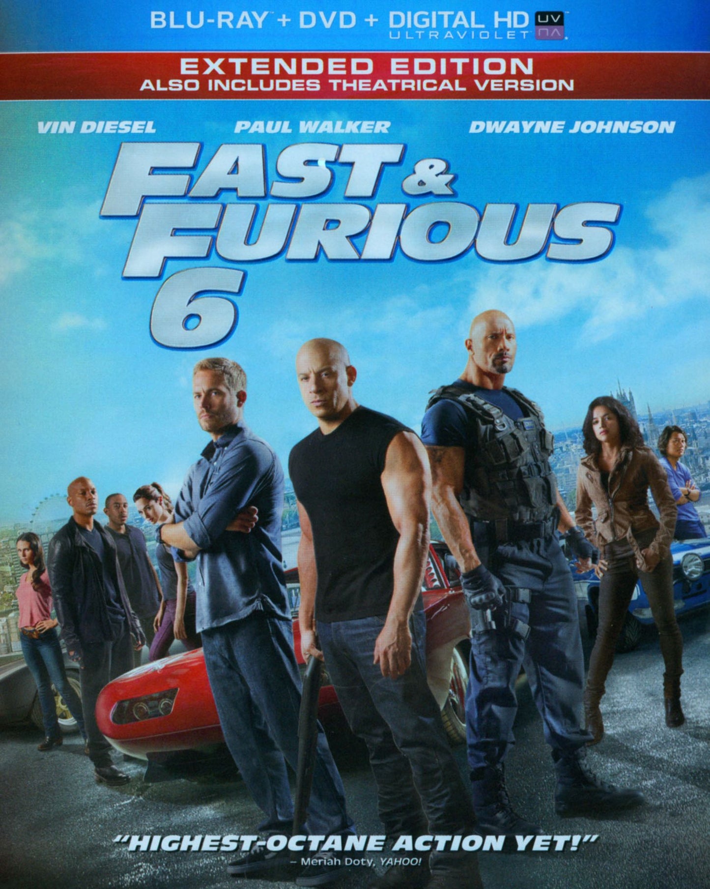 Fast & Furious 6 [2 Discs] [Includes Digital Copy] [UltraViolet] [Blu-ray]