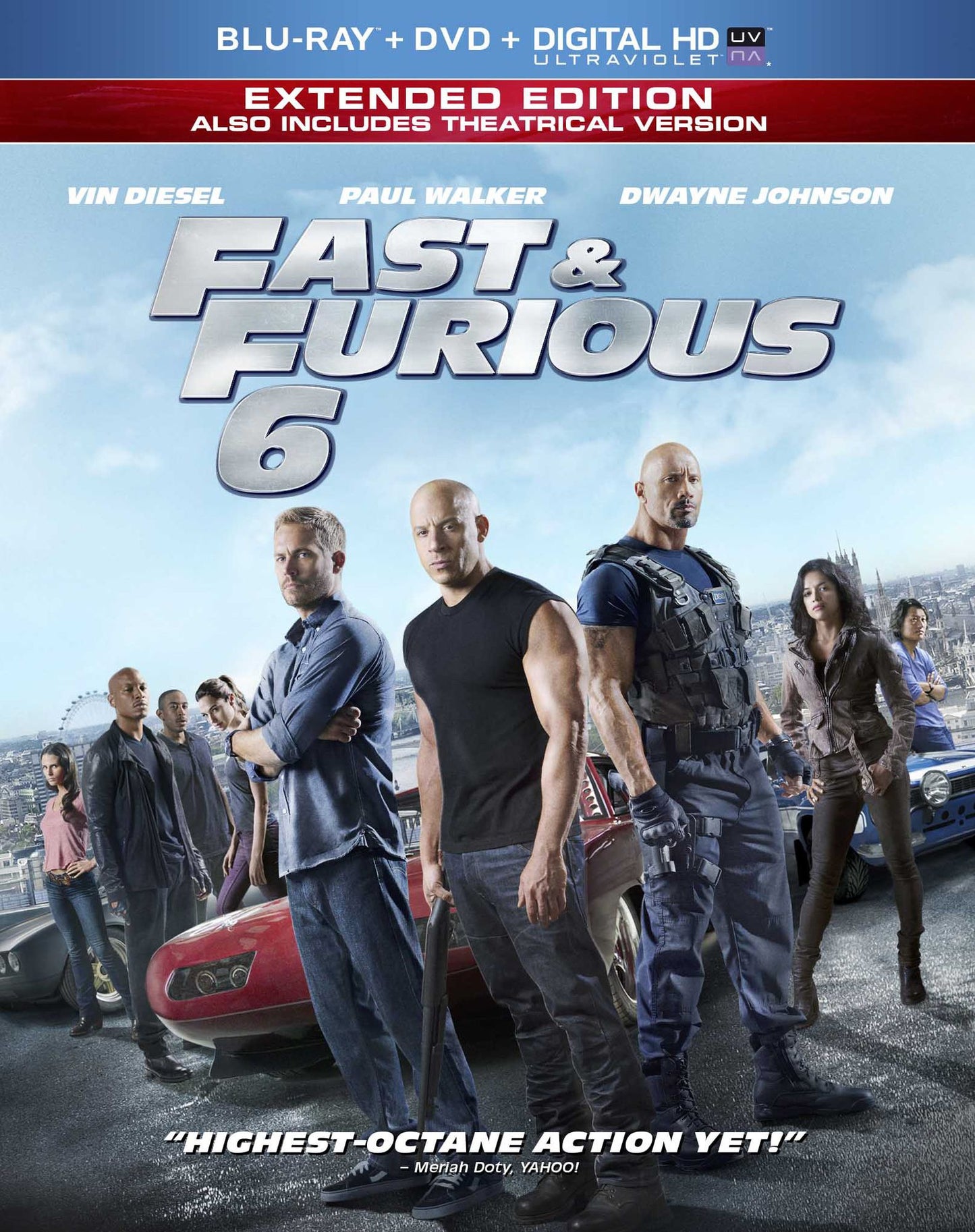 Fast & Furious 6 [2 Discs] [Includes Digital Copy] [UltraViolet] [Blu-ray]