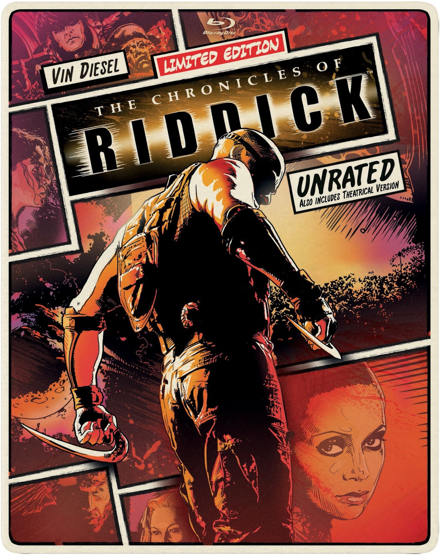 The Chronicles of Riddick [Includes Digital Copy] [SteelBook] [Blu-ray/DVD] [2 Discs]