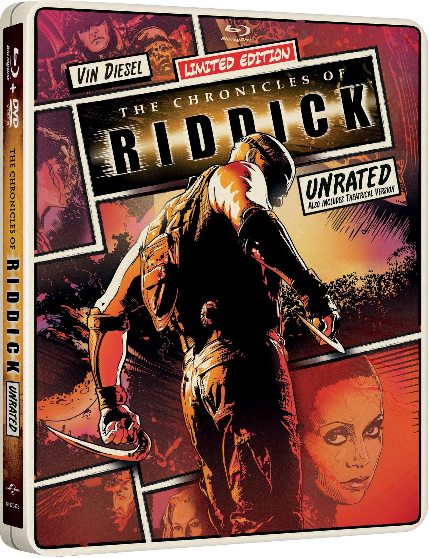 The Chronicles of Riddick [Includes Digital Copy] [SteelBook] [Blu-ray/DVD] [2 Discs]