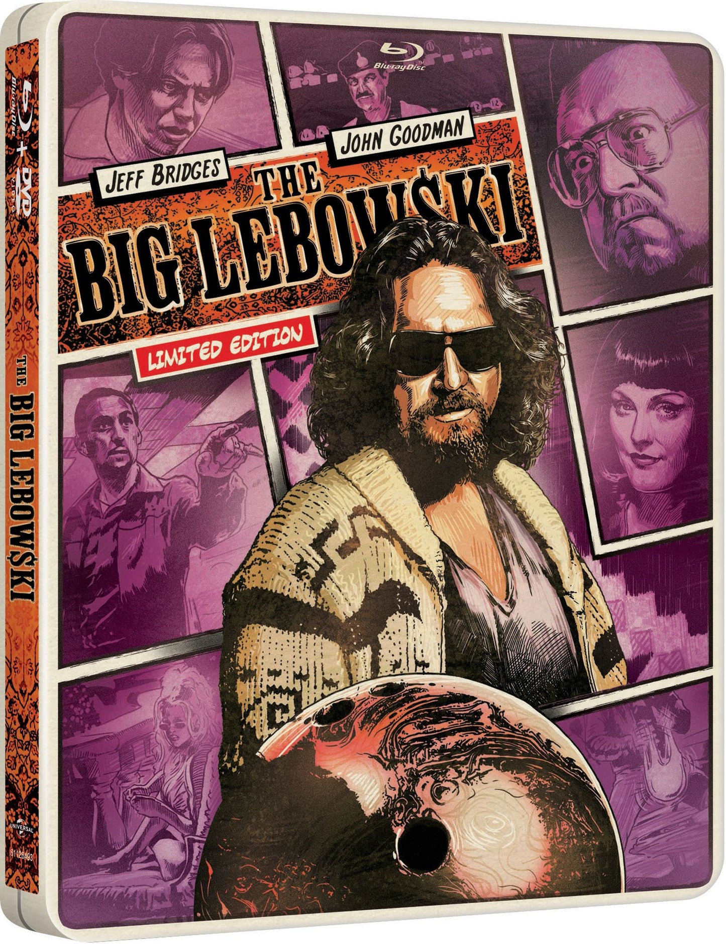 The Big Lebowski [SteelBook] [Includes Digital Copy] [UltraViolet] [Blu-ray/DVD] [2 Discs]