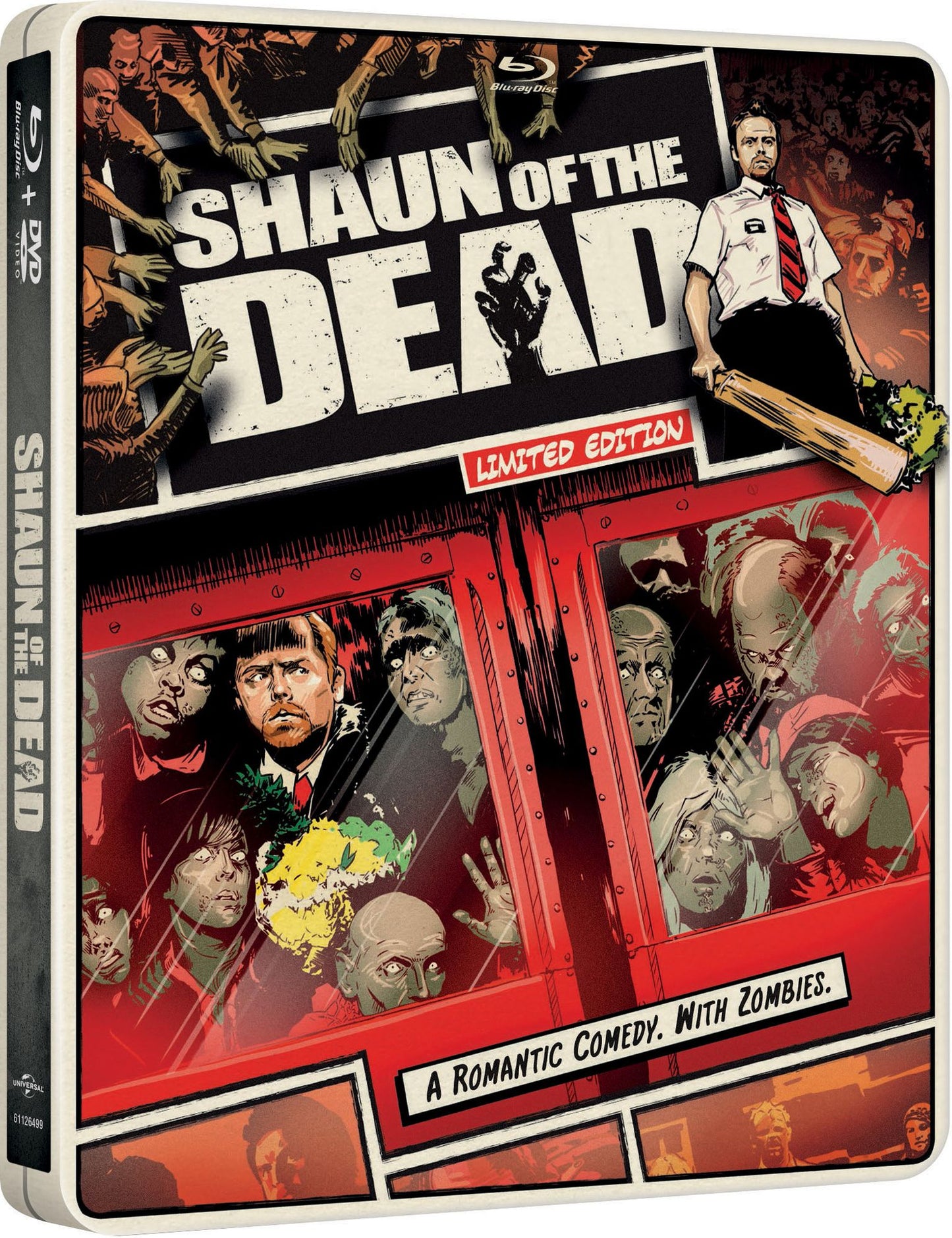 Shaun of the Dead [SteelBook] [Includes Digital Copy] [UltraViolet] [Blu-ray/DVD] [2 Discs]
