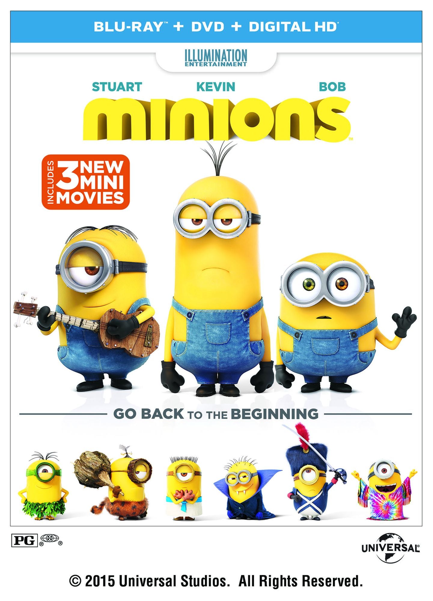 Minions [Includes Digital Copy] [Blu-ray/DVD] [2 Discs]