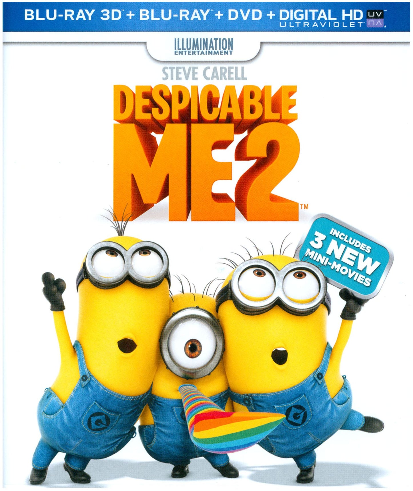Despicable Me 2 [3 Discs] [Includes Digital Copy] [3D] [Blu-ray/DVD]