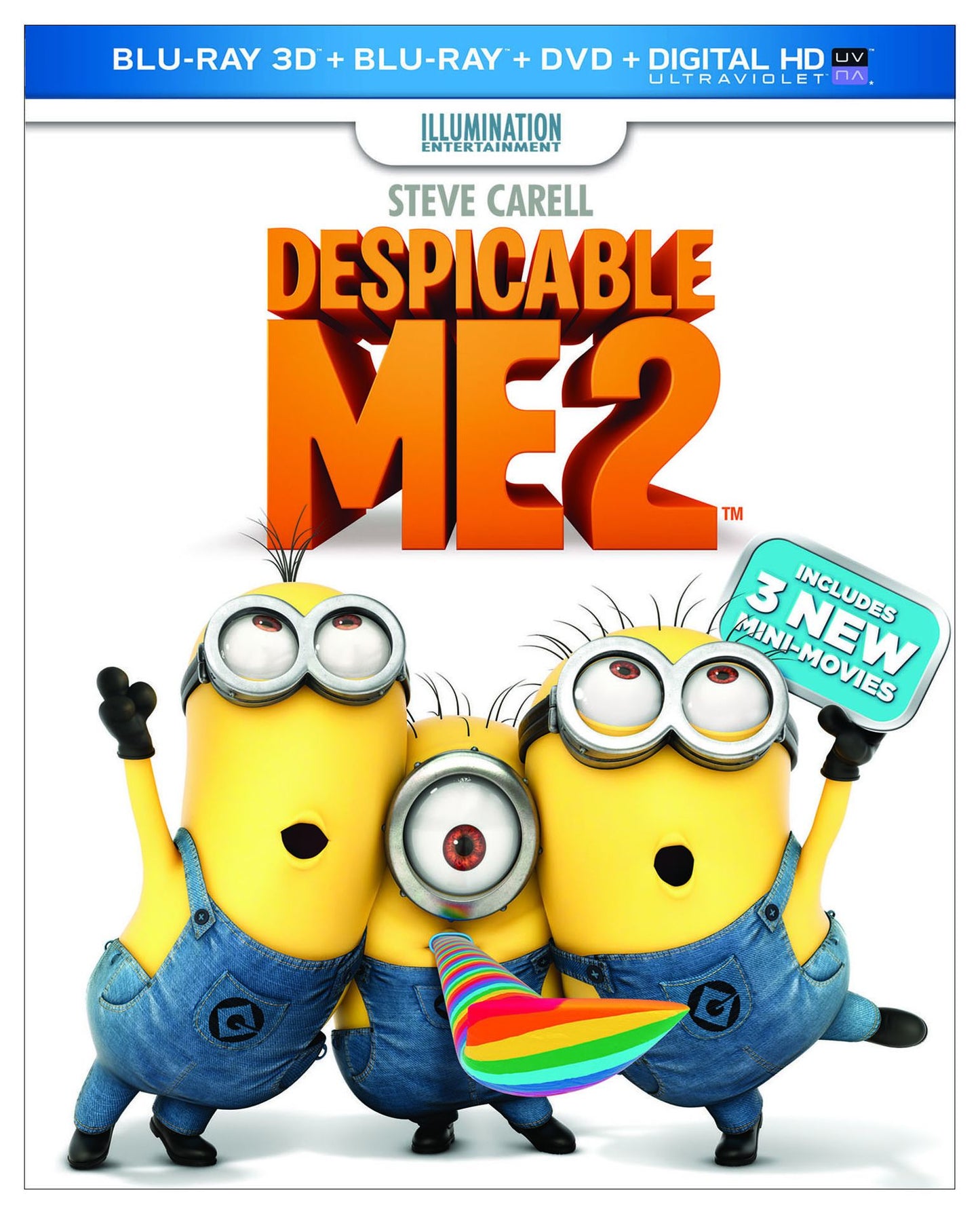 Despicable Me 2 [3 Discs] [Includes Digital Copy] [3D] [Blu-ray/DVD]