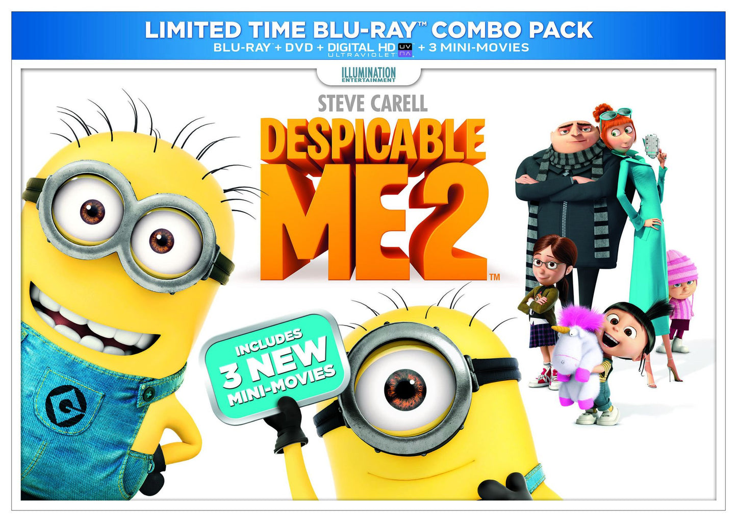 Despicable Me 2 [2 Discs] [Includes Digital Copy] [Blu-ray/DVD]