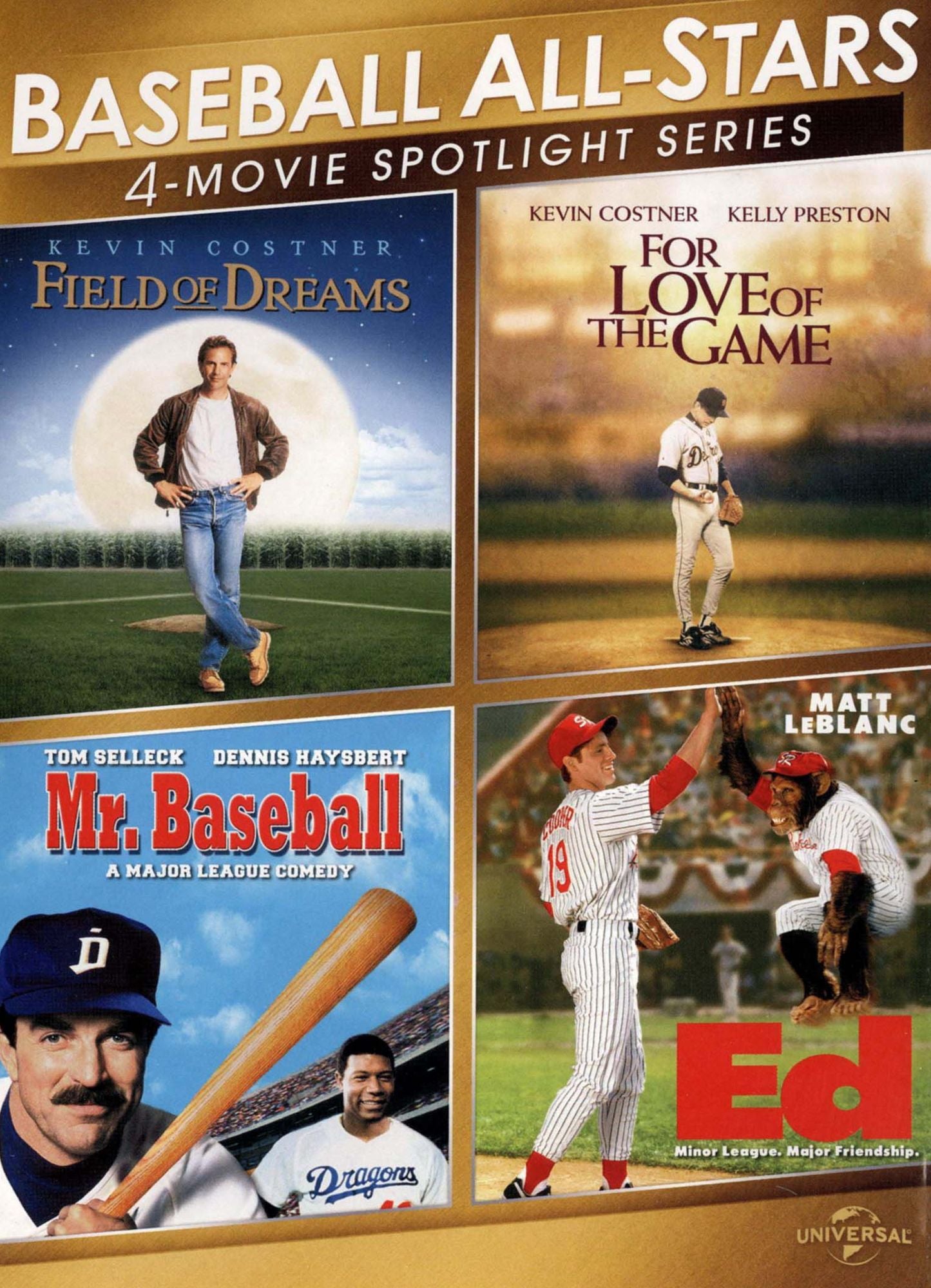 Baseball All-Stars: 4-Movie Spotlight Series [2 Discs]