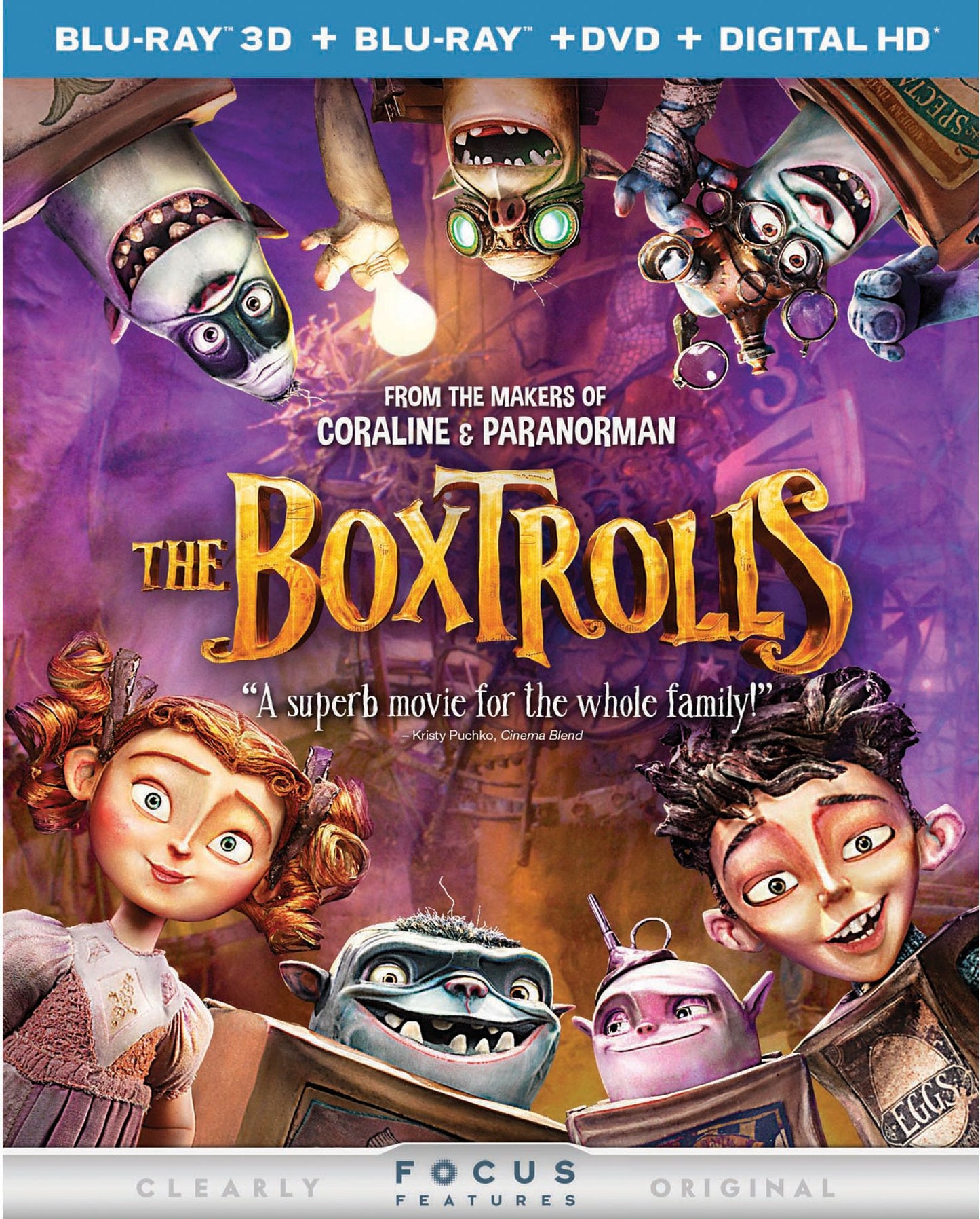 The Boxtrolls [3 Discs] [Includes Digital Copy] [3D] [Blu-ray/DVD]