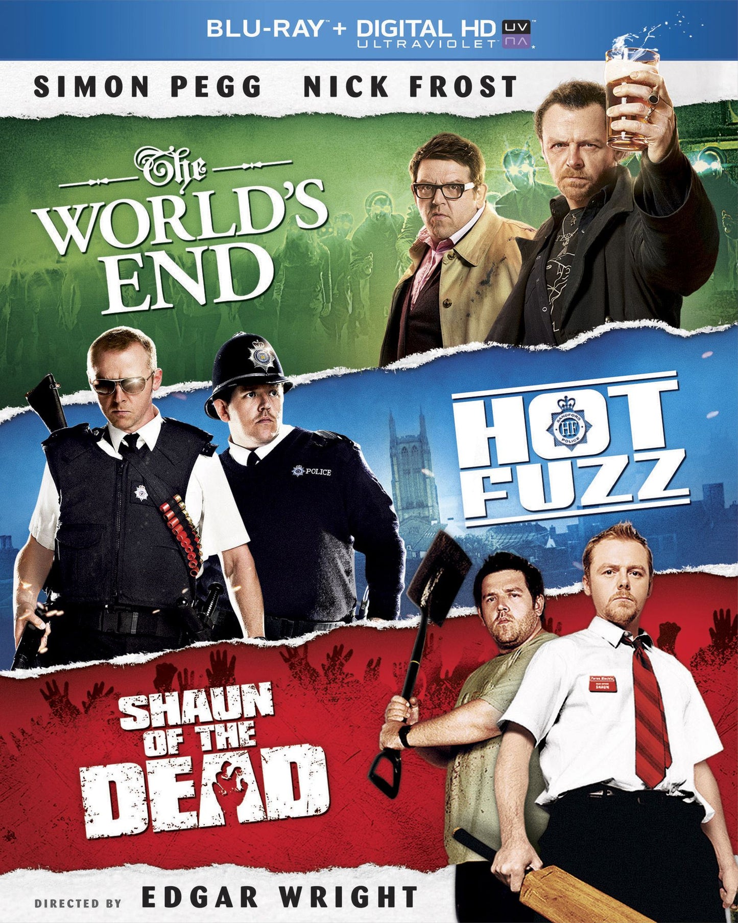 The World's End/Hot Fuzz/Shaun of the Dead [3 Discs] [Blu-ray]