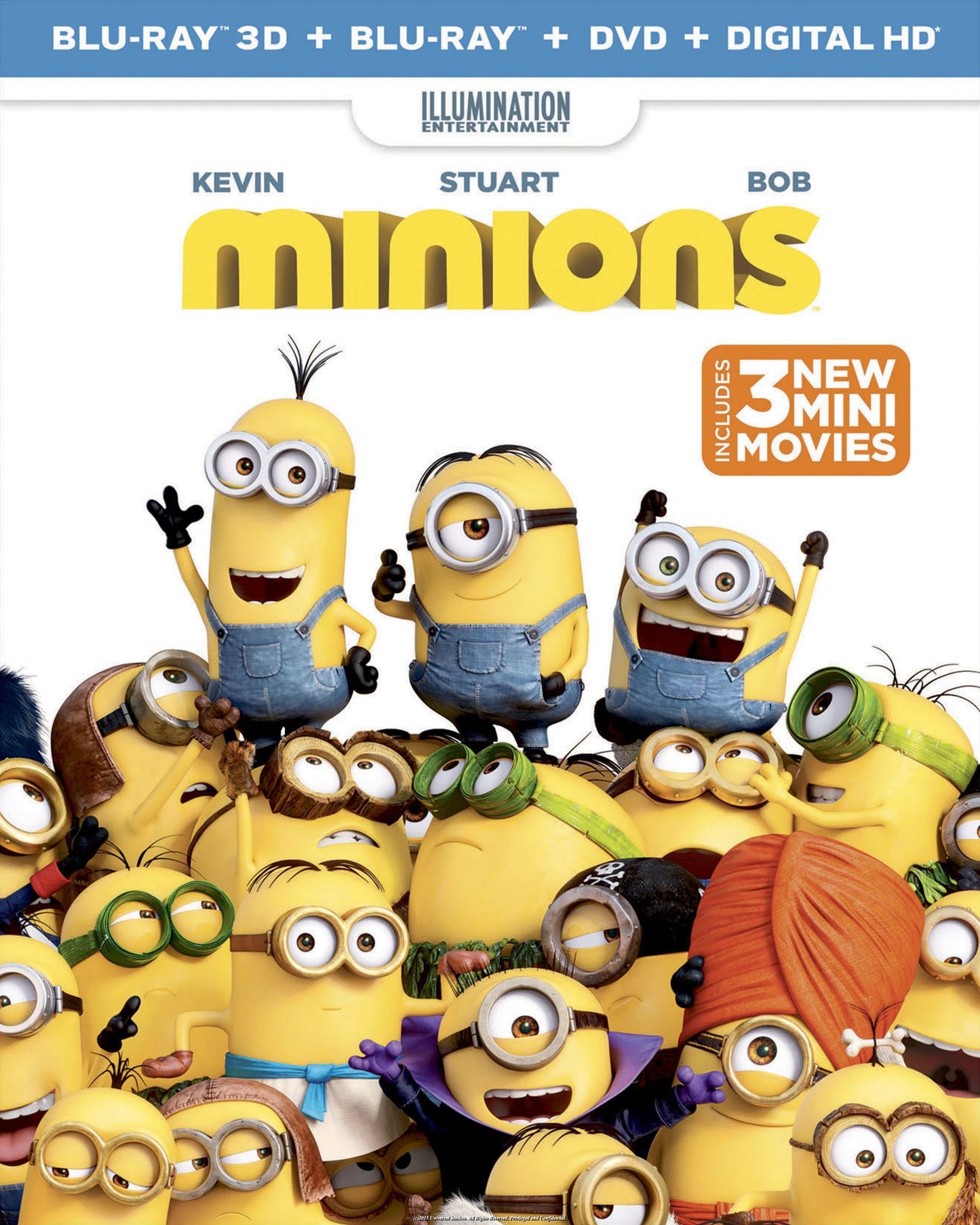 Minions [3D] [Includes Digital Copy] [Blu-ray/DVD] [2 Discs]