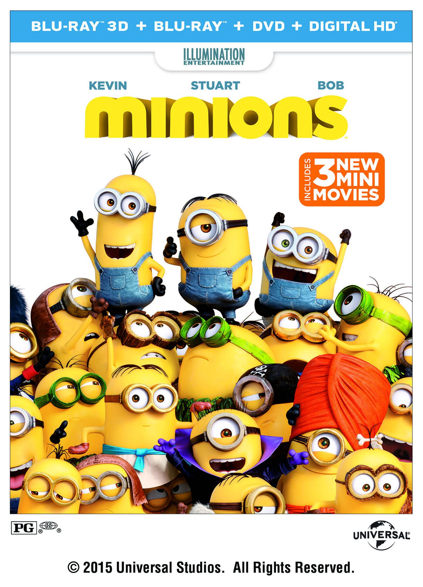 Minions [3D] [Includes Digital Copy] [Blu-ray/DVD] [2 Discs]