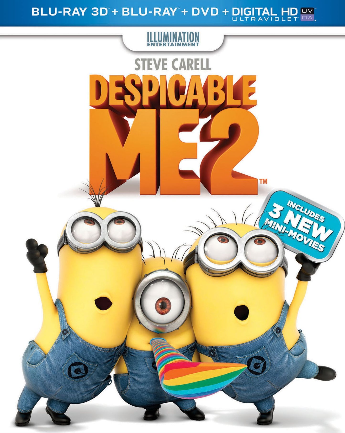 Despicable Me 2 [2 Discs] [3D] [Includes Digital Copy] [Blu-ray/DVD]