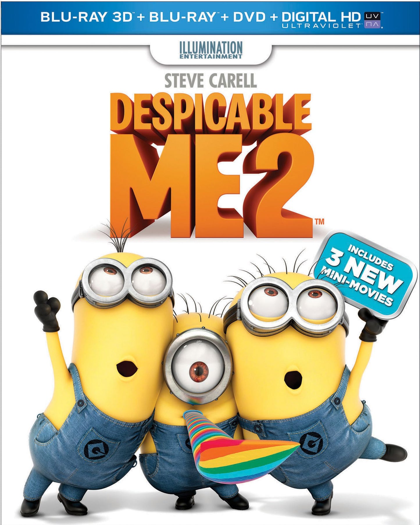 Despicable Me 2 [2 Discs] [3D] [Includes Digital Copy] [Blu-ray/DVD]