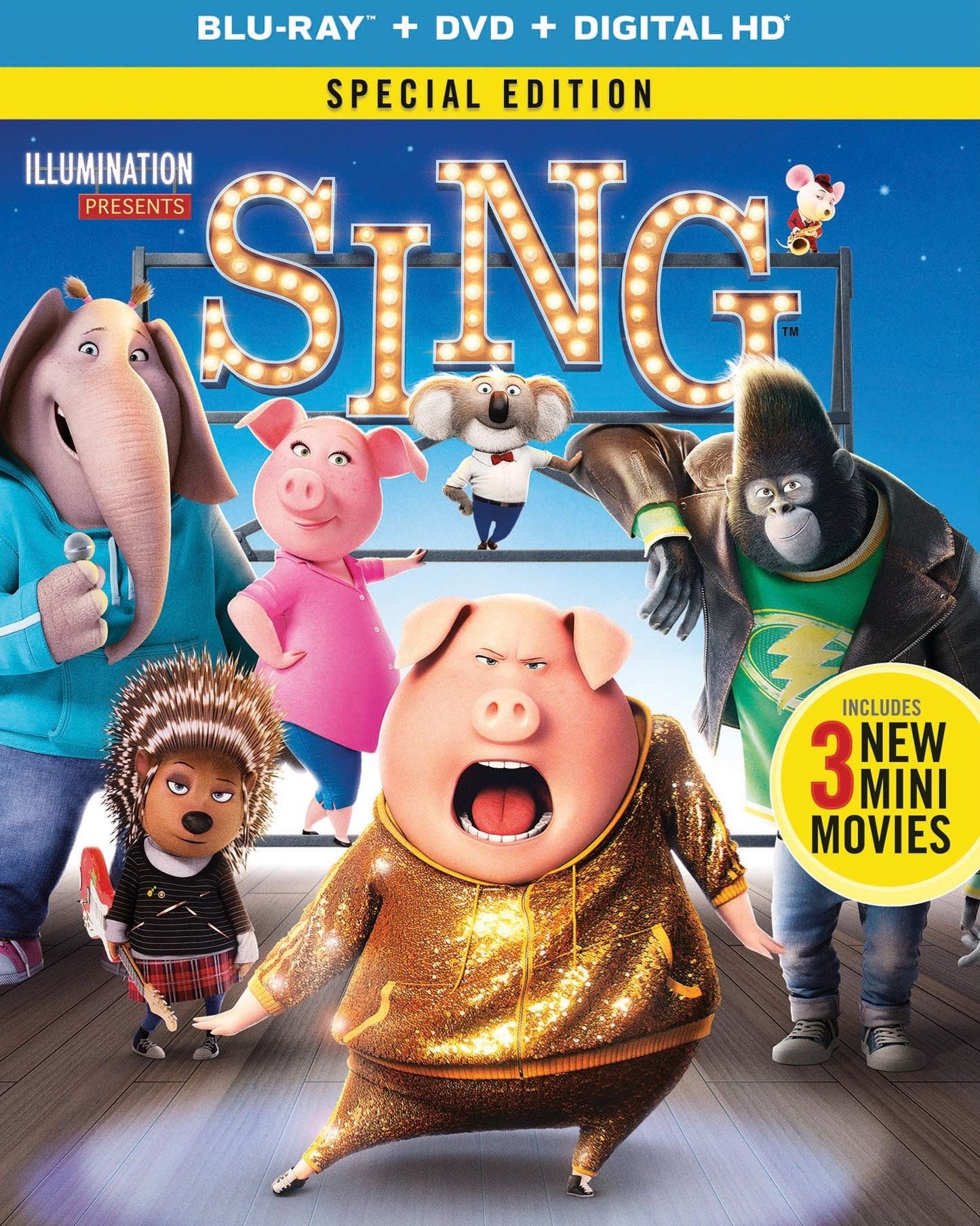 Sing [Includes Digital Copy] [Blu-ray/DVD]