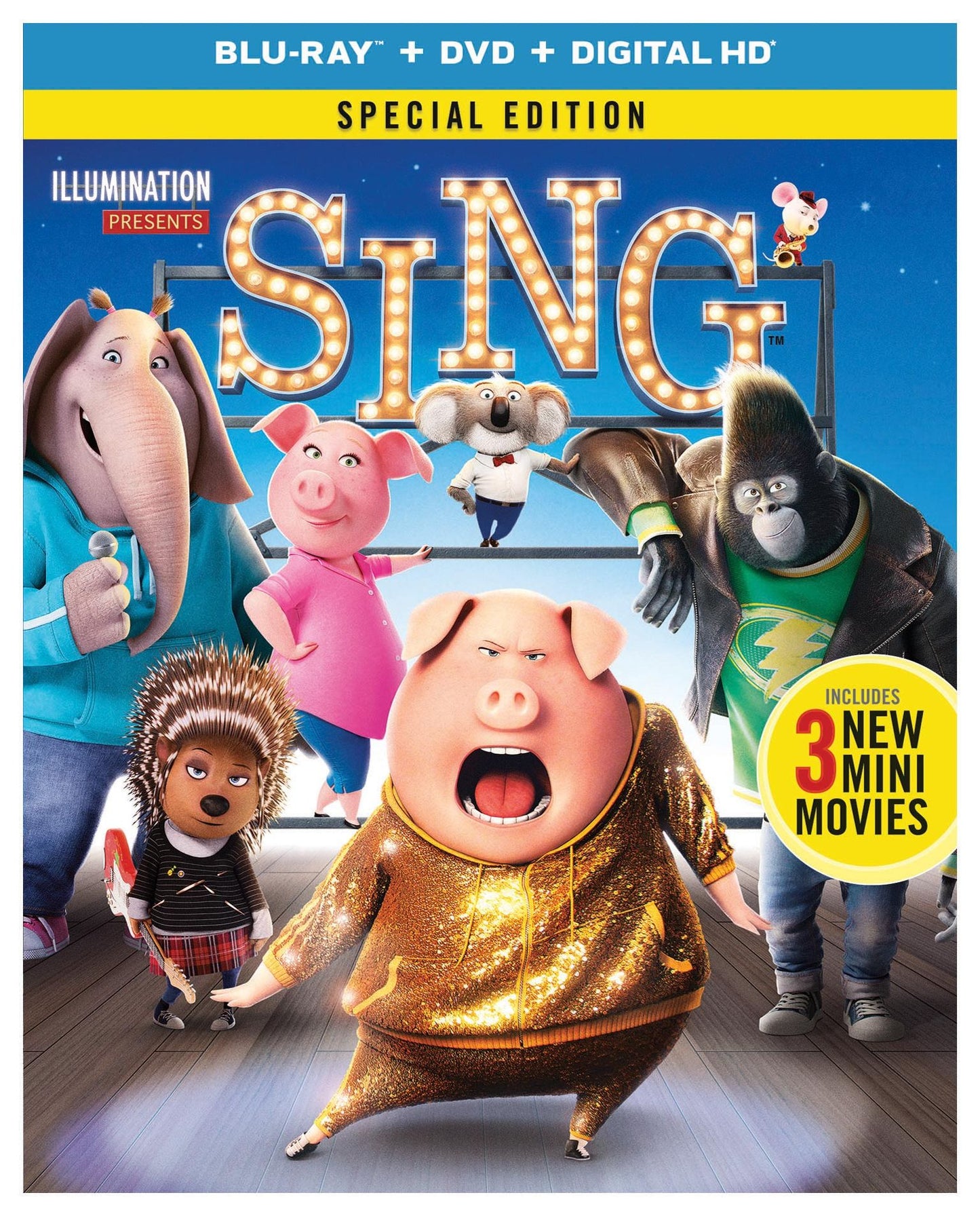 Sing [Includes Digital Copy] [Blu-ray/DVD]